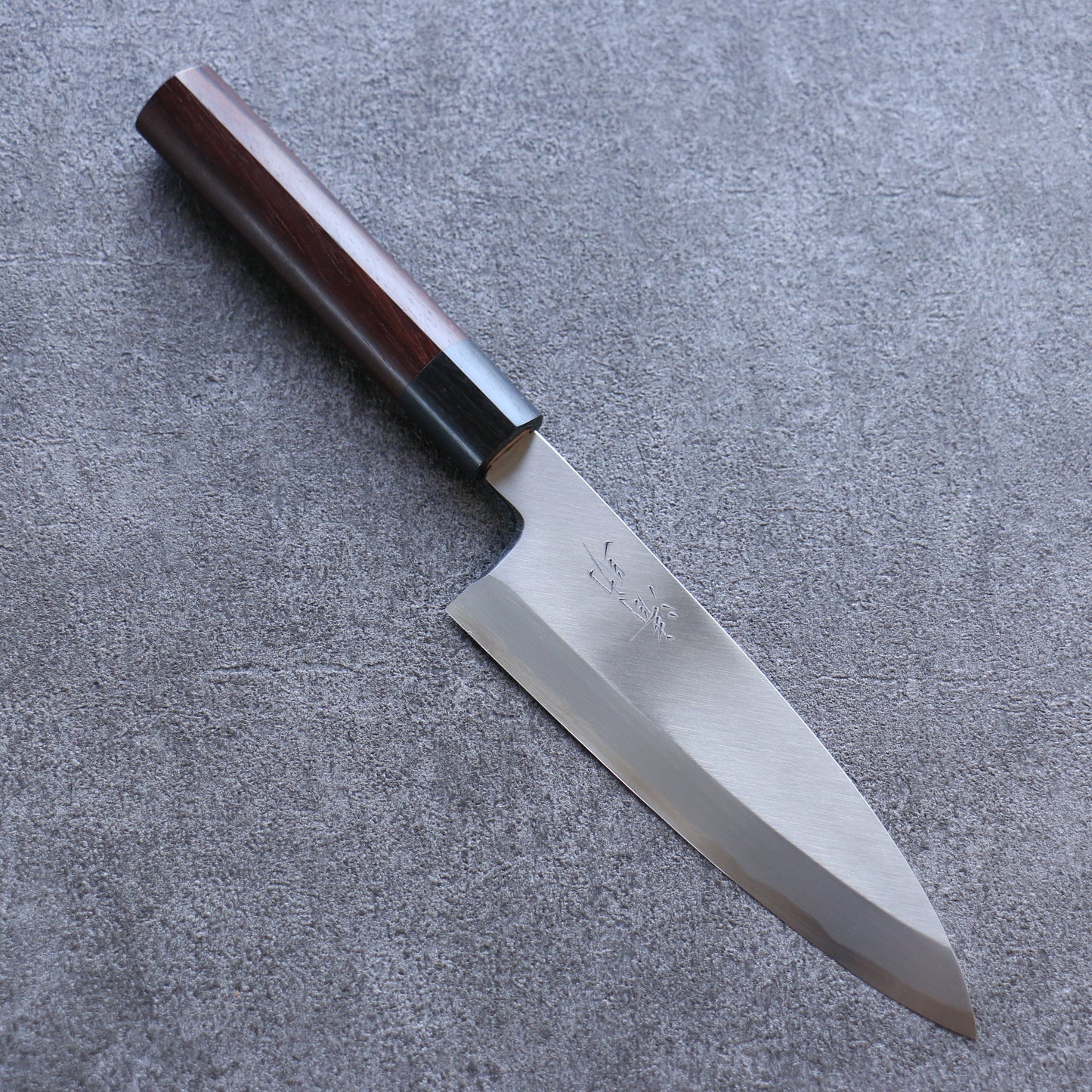 清助 白鋼 霞研 舟行包丁 180mm 紫檀柄 - 清助刃物