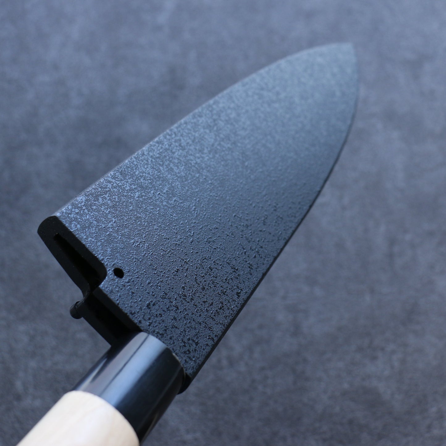 黒石目 朴 鞘 225mm 出刃包丁用 合板ピン付き 金子 - 清助刃物