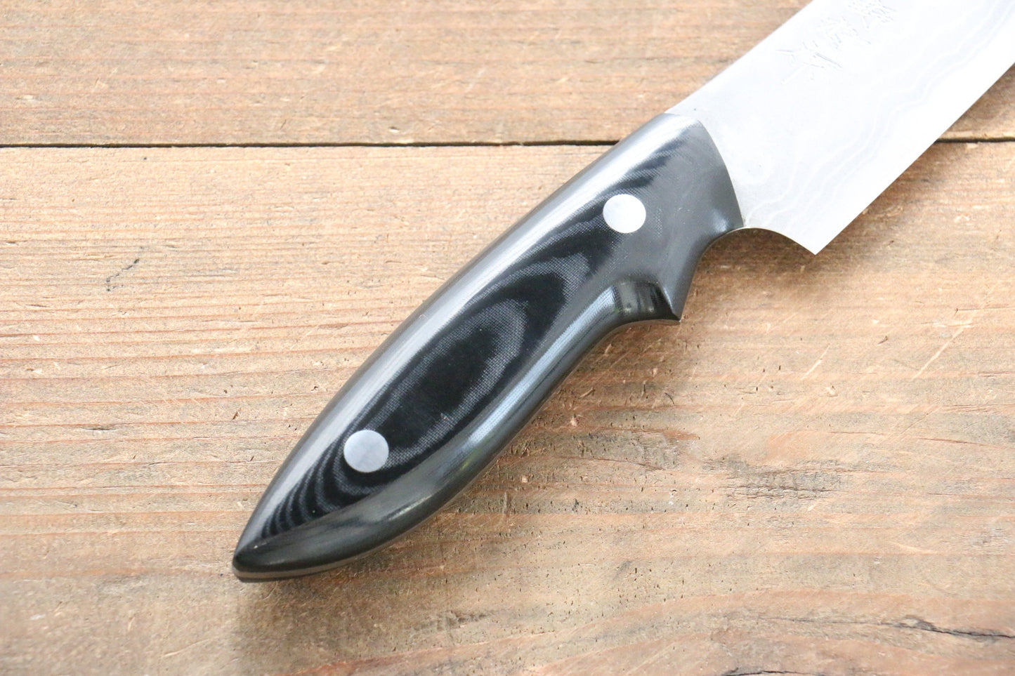 Kazuo Nomura White Steel No.2 Damascus Gyuto 120mm with Micarta Handle - 清助刃物