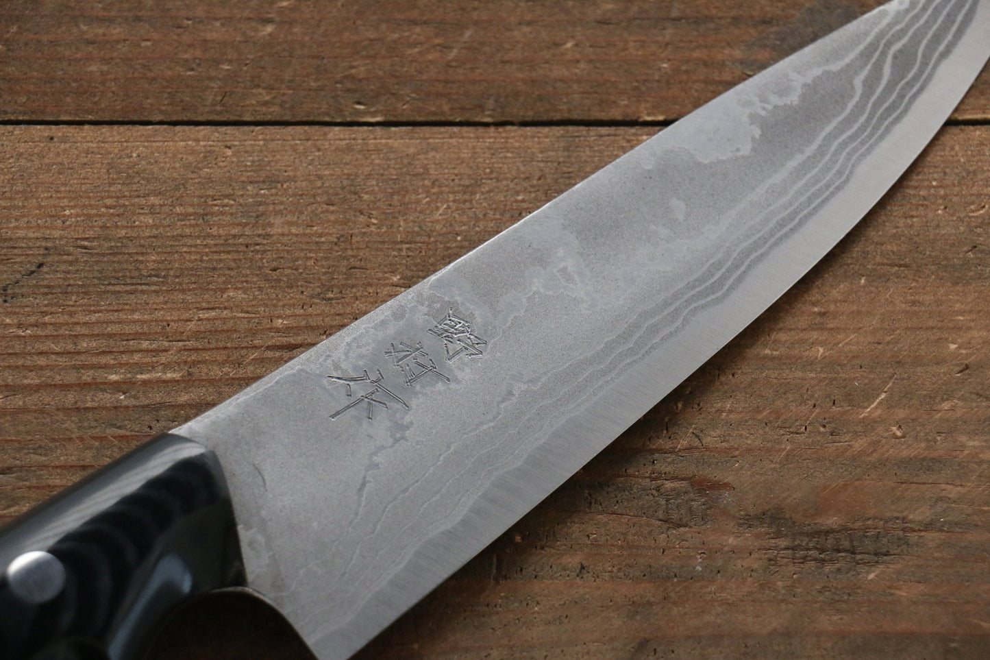 Kazuo Nomura White Steel No.2 Damascus Gyuto 150mm with Micarta Handle - 清助刃物