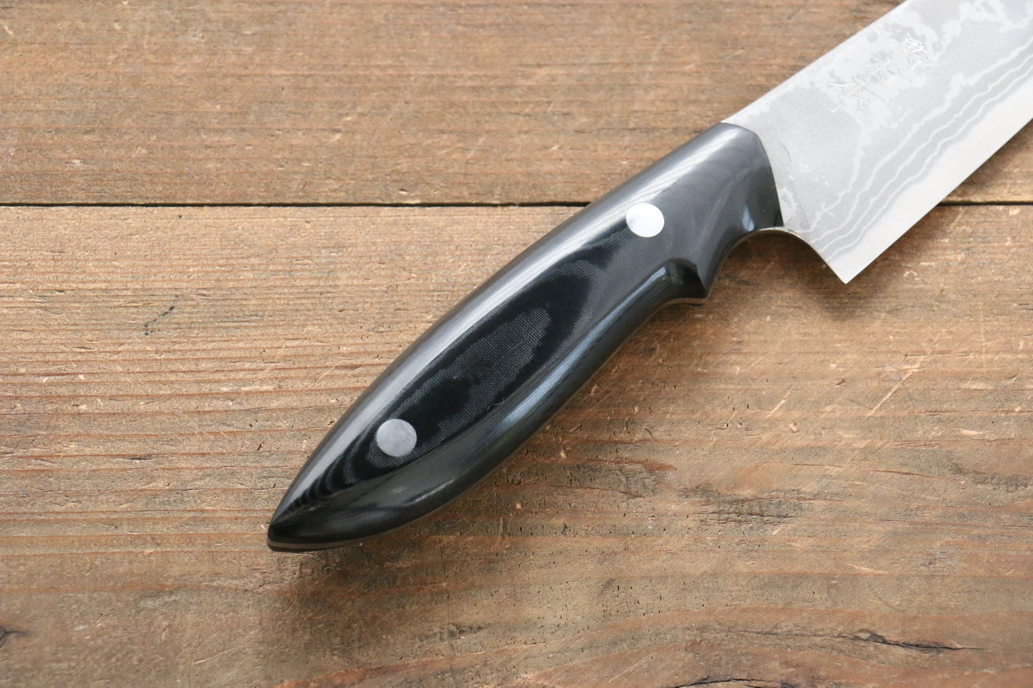 Kazuo Nomura White Steel No.2 Damascus Gyuto 150mm with Micarta Handle - 清助刃物