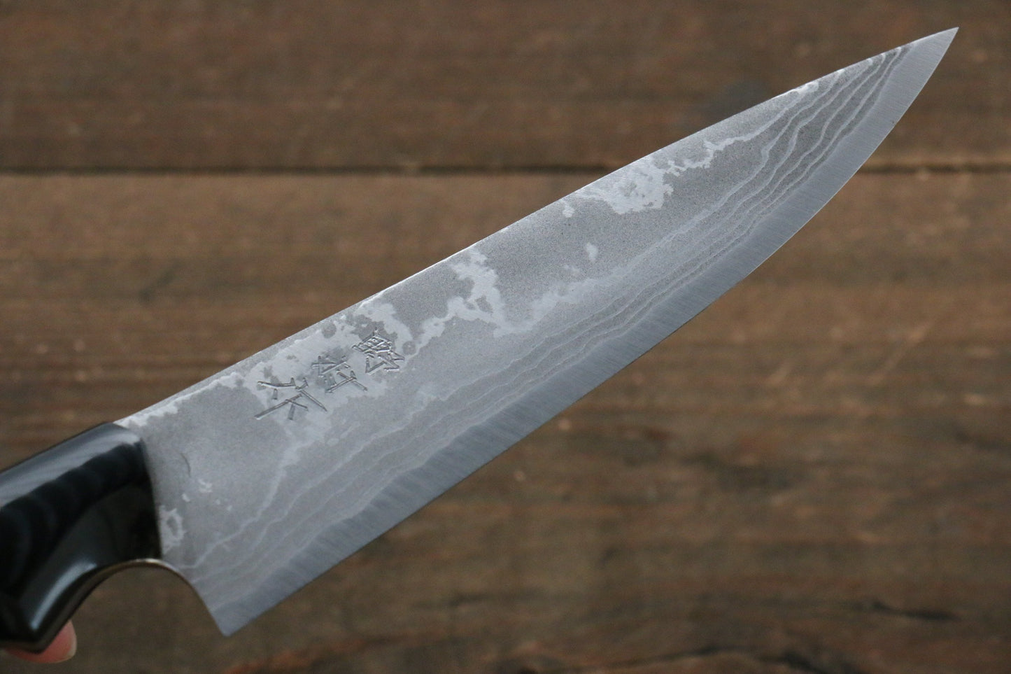 Kazuo Nomura White Steel No.2 Damascus Gyuto 150mm with Micarta Handle - 清助刃物