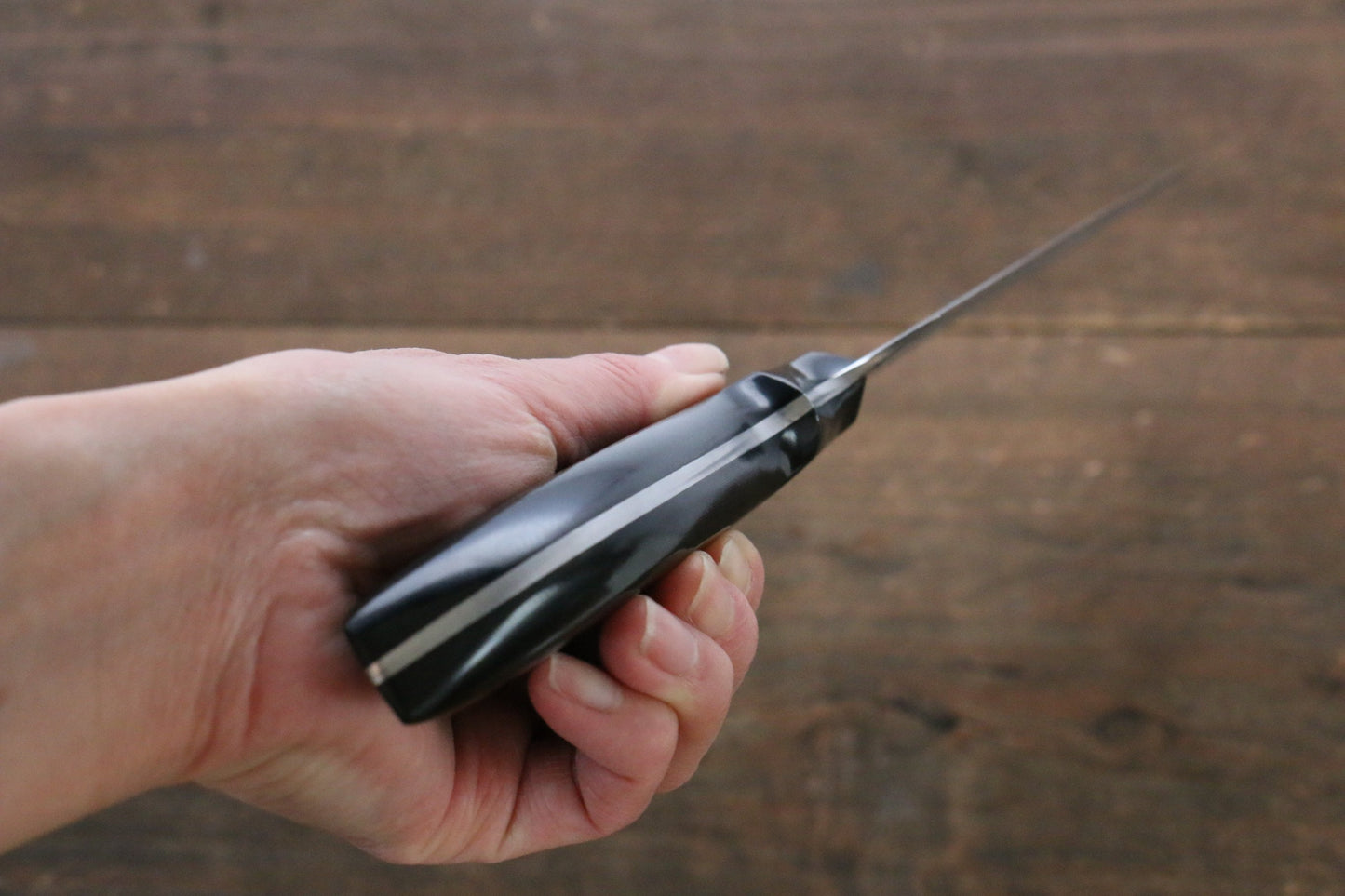 野村 白ニ鋼 ダマスカス 牛刀包丁  210mm マイカルタ柄 - 清助刃物