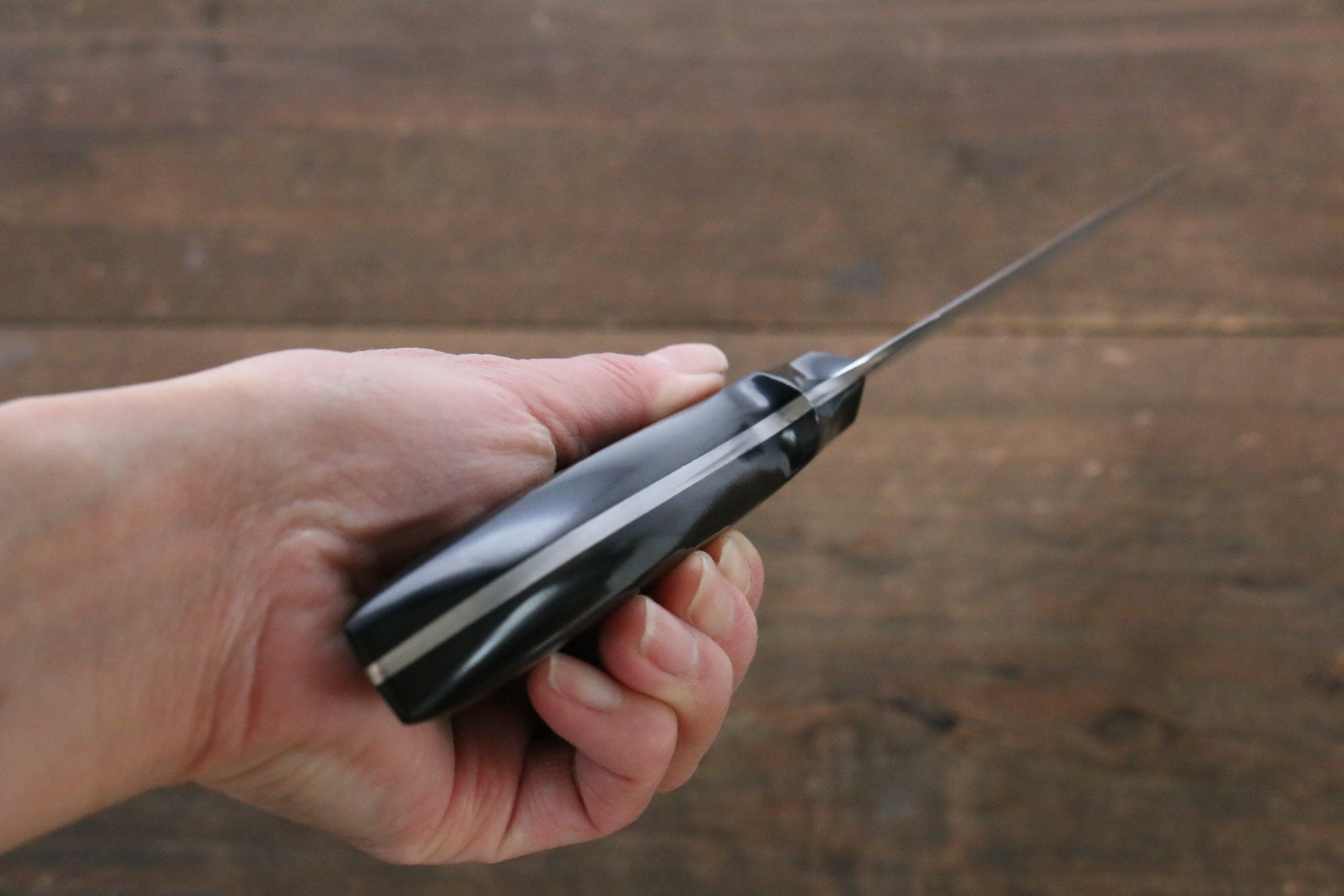 野村 白ニ鋼 ダマスカス 牛刀包丁  210mm マイカルタ柄 - 清助刃物