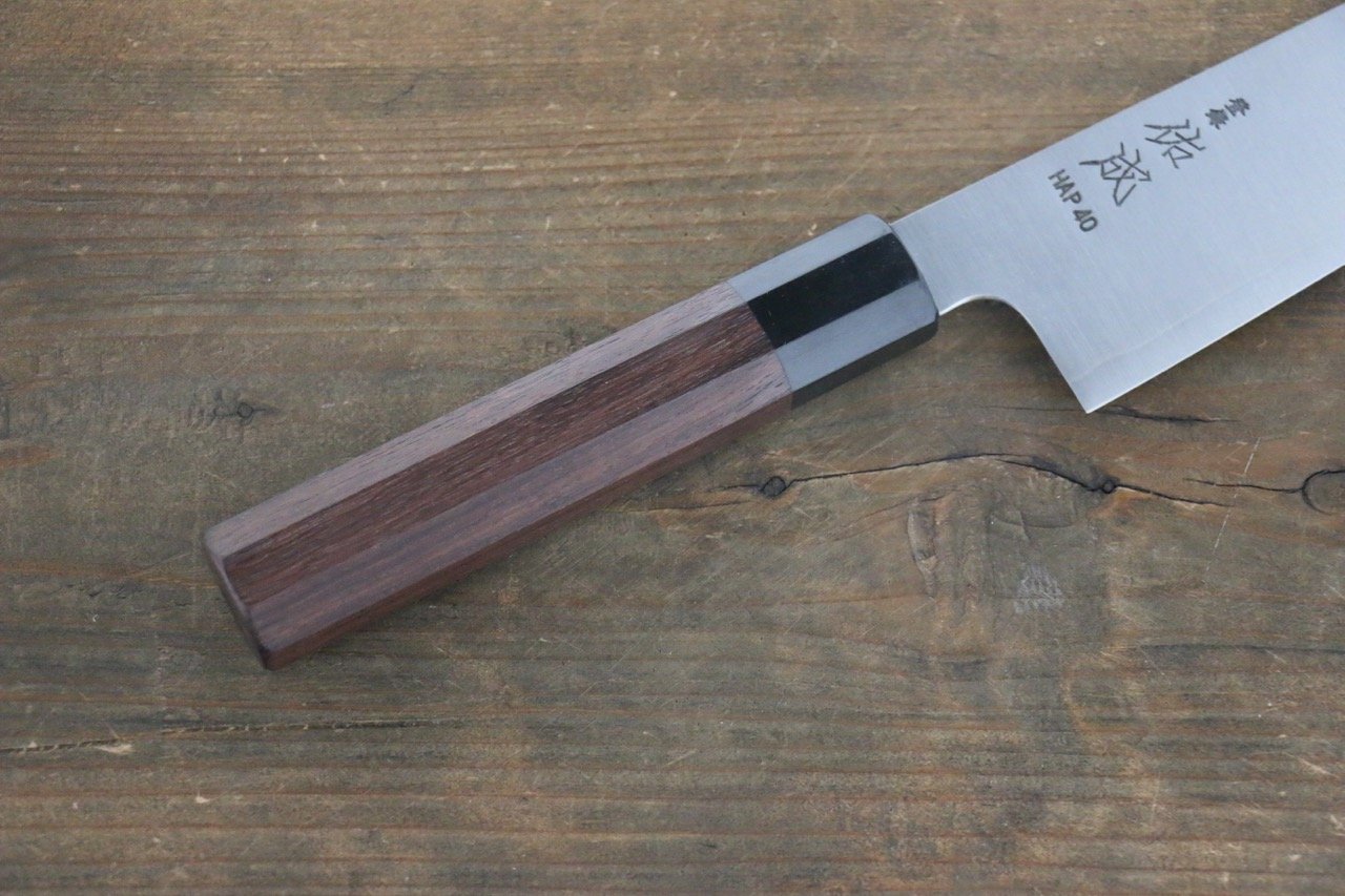 佑成 HAP40 3層 牛刀包丁 210mm 紫檀柄 - 清助刃物