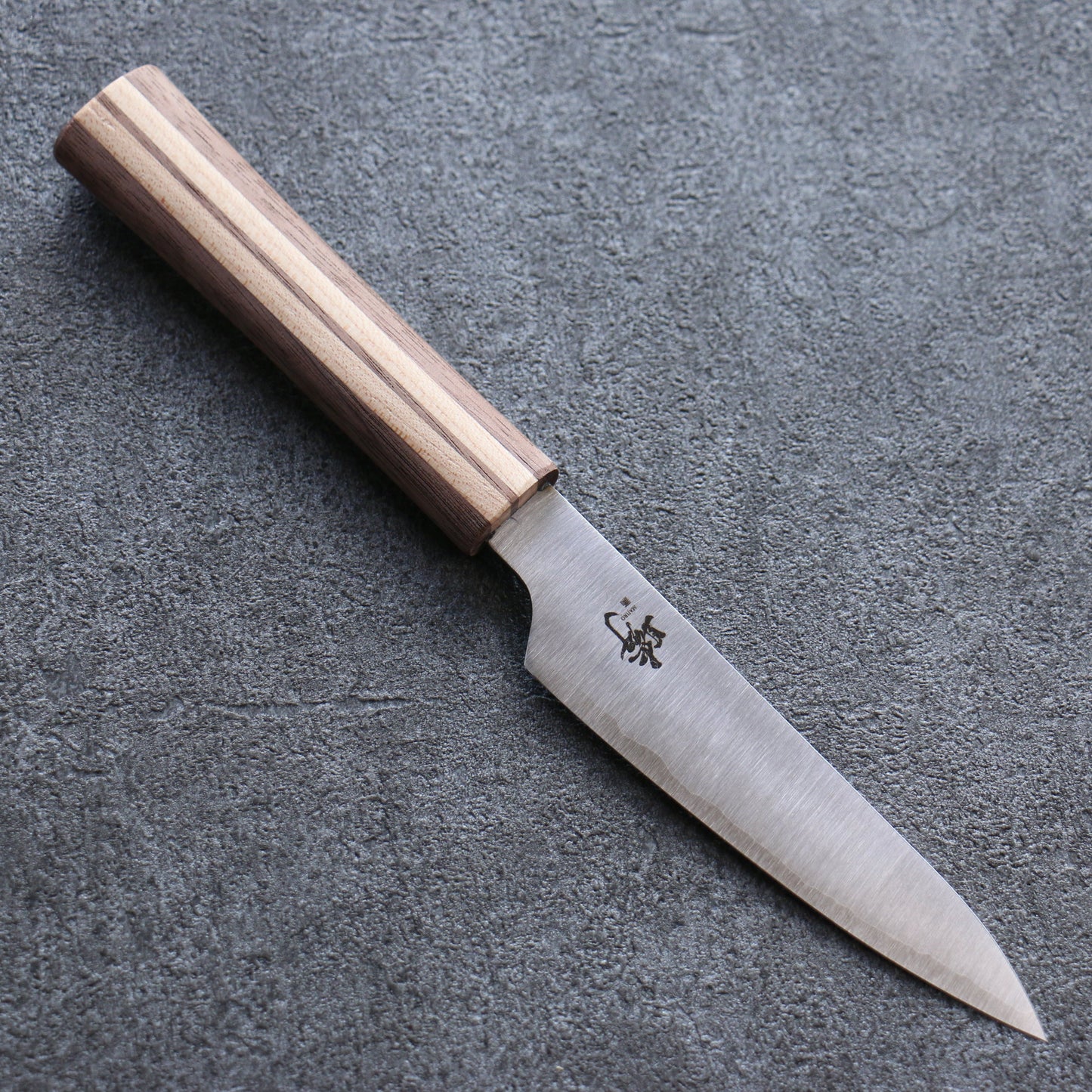 田中 誠貴 瞬(まじろ) 銀三鋼 ペティーナイフ 120mm 楓桜ウォルナット柄 - 清助刃物