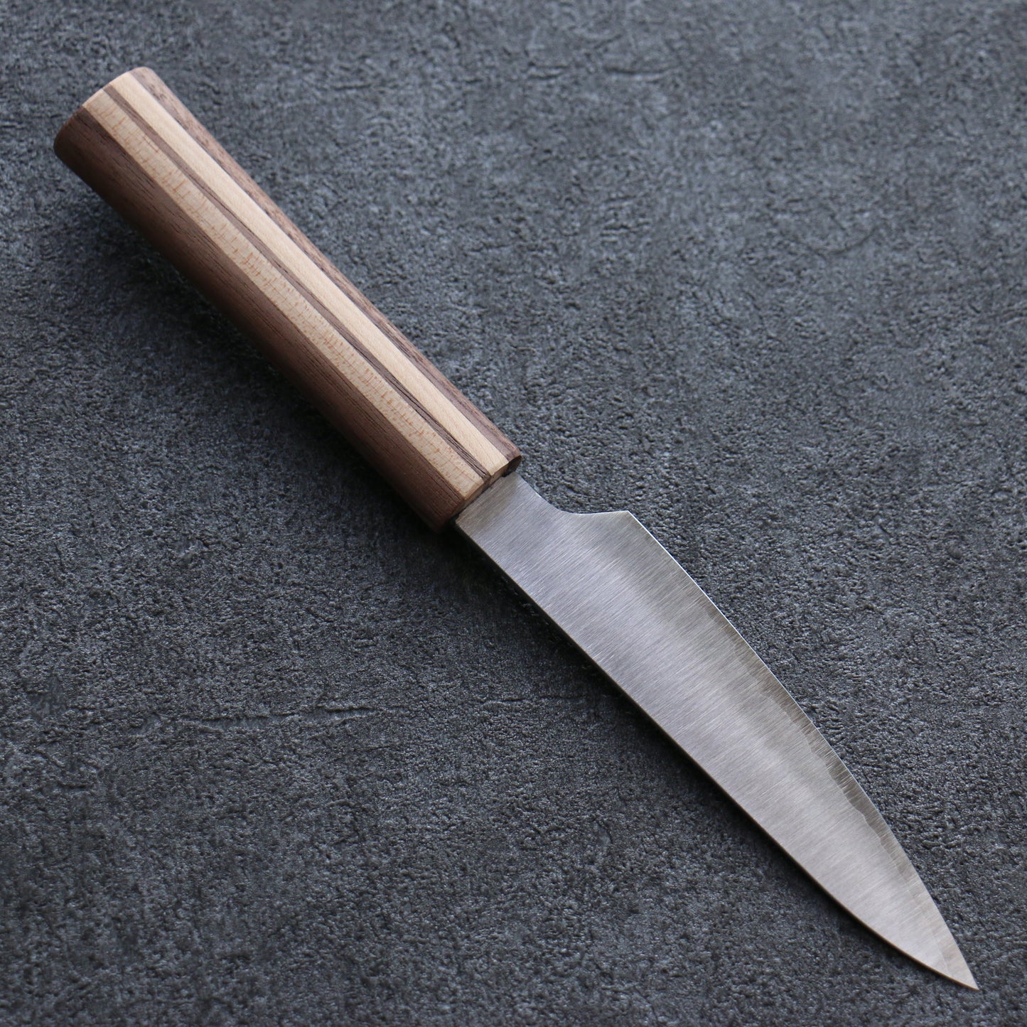田中 誠貴 瞬(まじろ) 銀三鋼 ペティーナイフ 120mm 楓桜ウォルナット柄 - 清助刃物