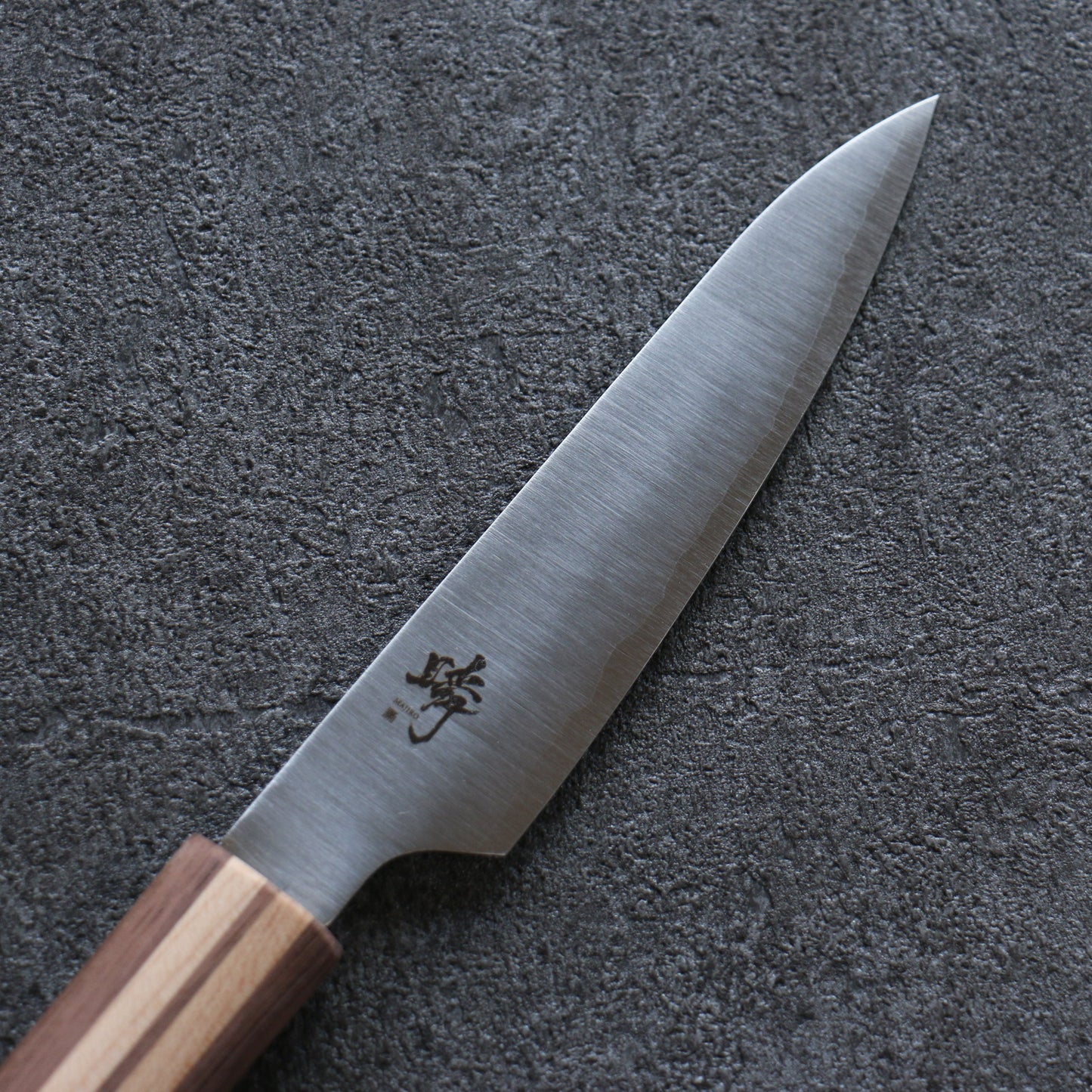 田中 誠貴 瞬(まじろ) 銀三鋼 ペティーナイフ 120mm 楓桜ウォルナット柄 - 清助刃物