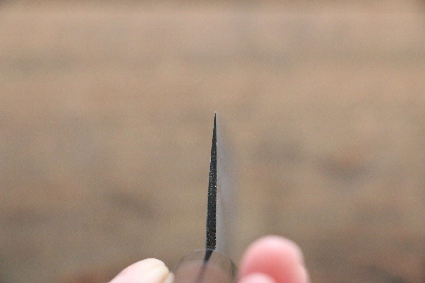 兼常 青ニ鋼 ダマスカス 三徳包丁 165mm 紫檀柄 - 清助刃物