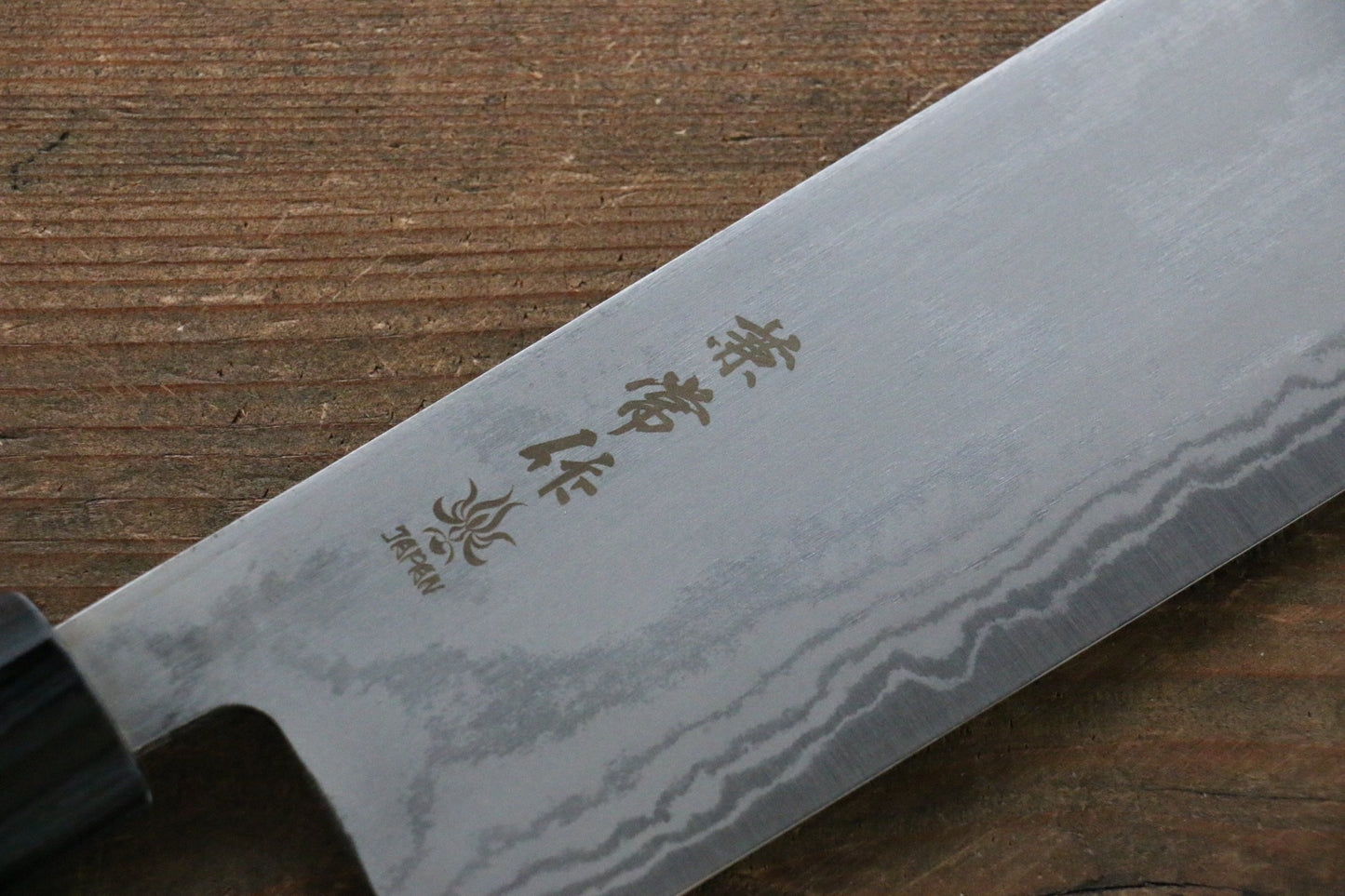 兼常 青ニ鋼 ダマスカス 菜切包丁 165mm 紫檀柄 - 清助刃物