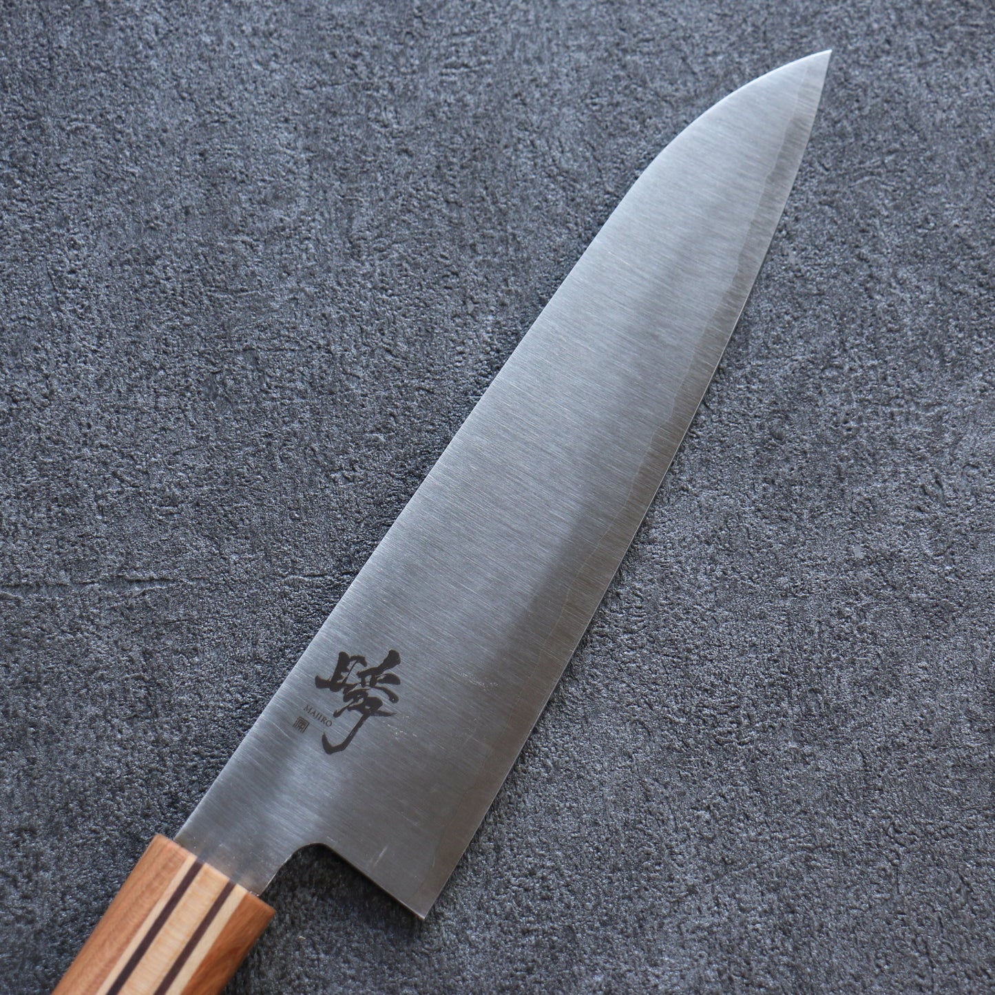 田中 誠貴 瞬(まじろ) 銀三鋼 牛刀包丁 190mm 楓桜ウォルナット柄 - 清助刃物