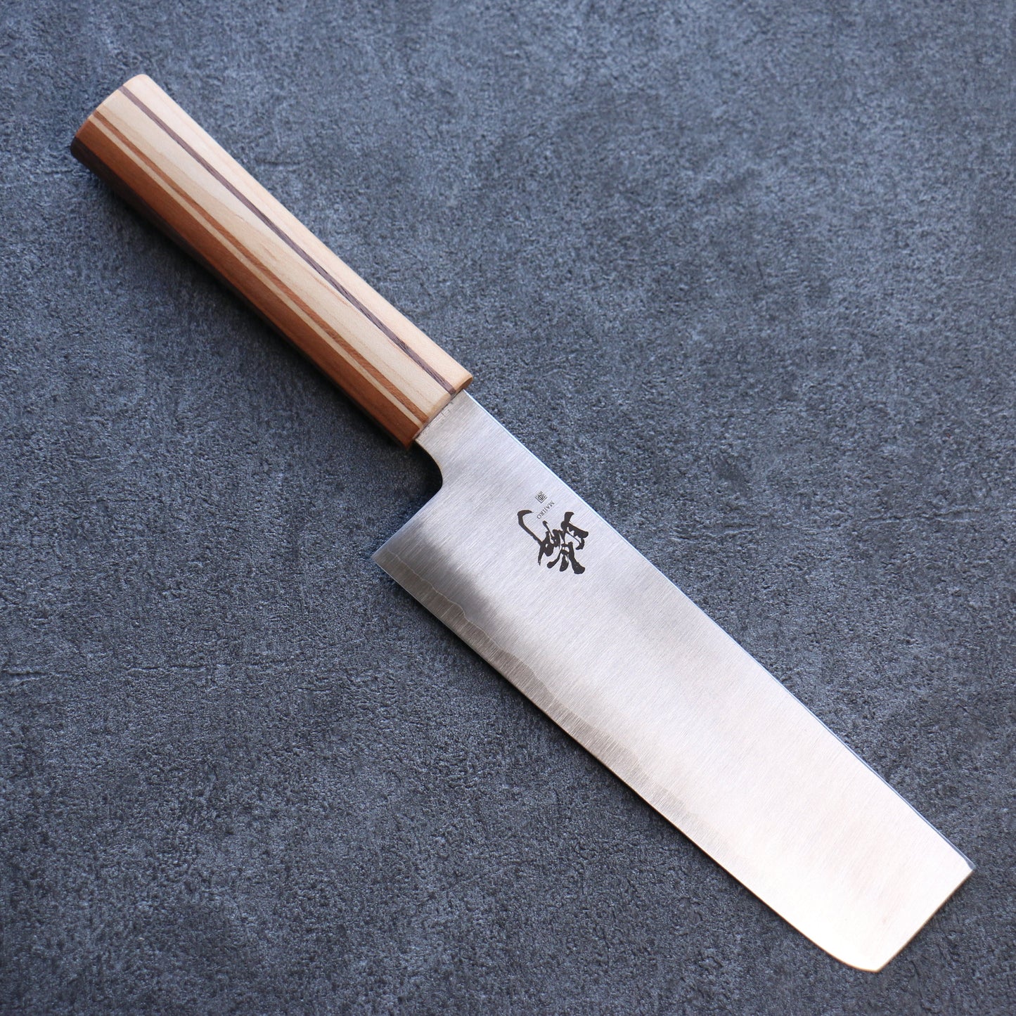 田中 誠貴 瞬(まじろ) 銀三鋼 菜切包丁 165mm 楓桜ウォルナット柄 - 清助刃物