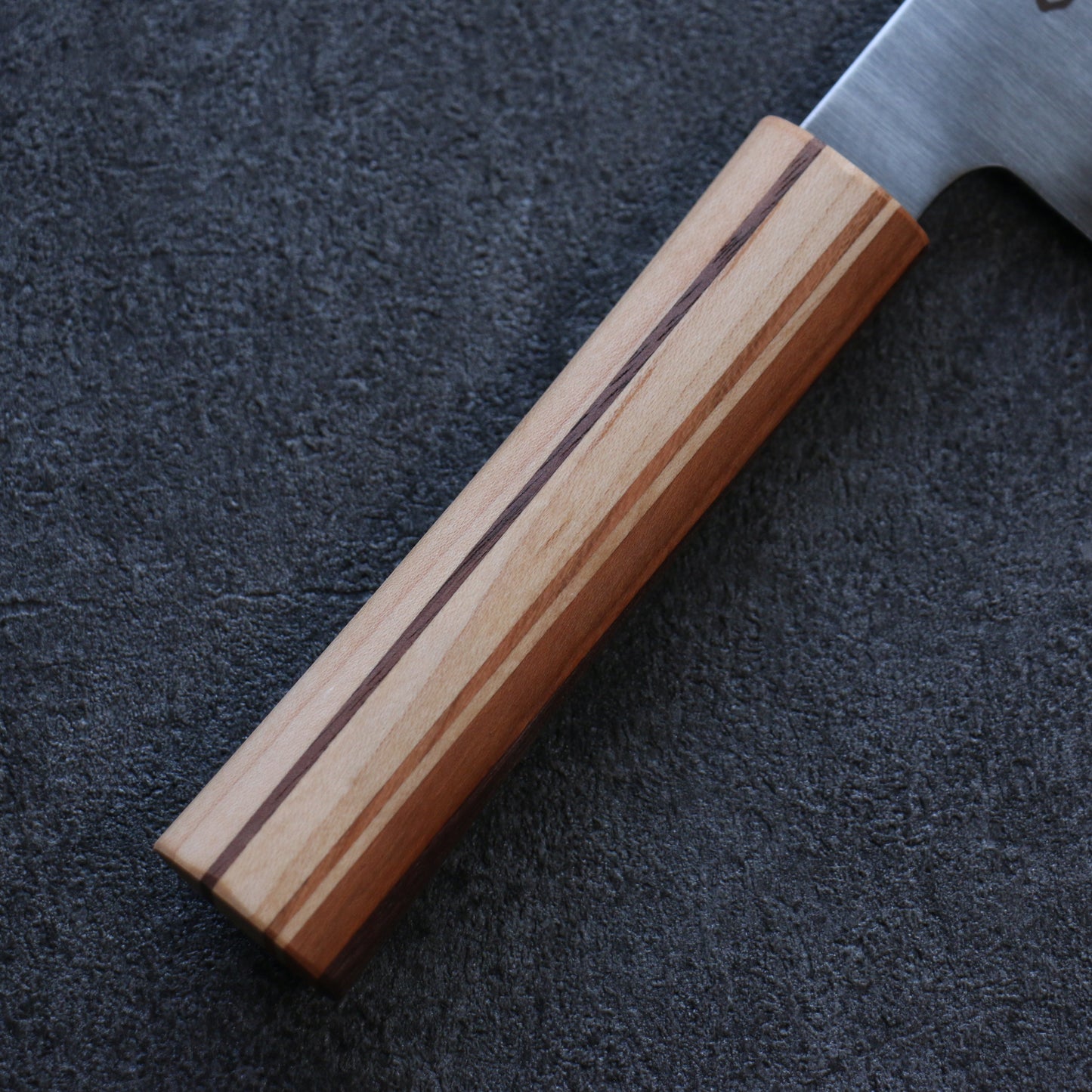 田中 誠貴 瞬(まじろ) 銀三鋼 菜切包丁 165mm 楓桜ウォルナット柄 - 清助刃物