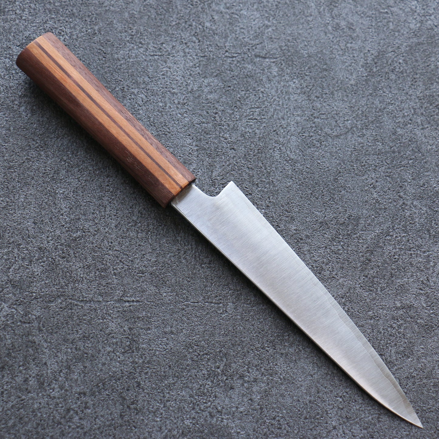田中 誠貴 瞬(まじろ) 銀三鋼 ペティーナイフ 150mm 楓桜ウォルナット柄 - 清助刃物