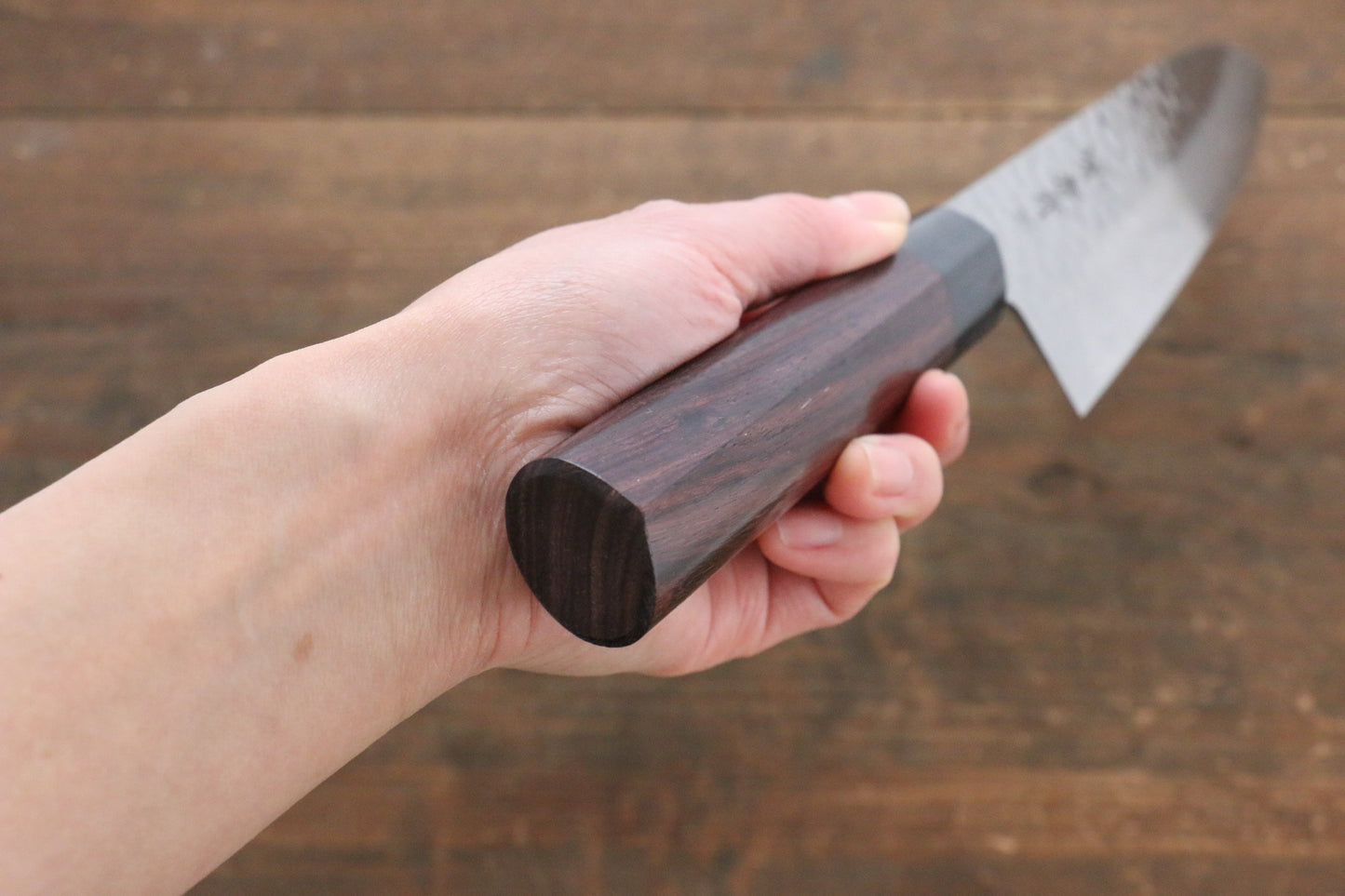 堺 孝行 AUS10 45層ダマスカス 牛刀包丁  210mm 紫檀柄 - 清助刃物