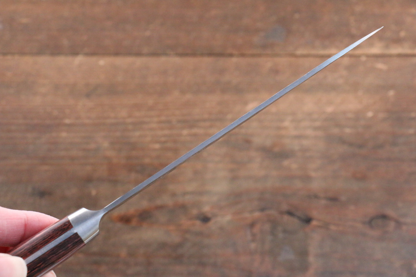 清助 VG10 33層 ダマスカス ペティーナイフ  135mm マホガニー柄 鞘付き - 清助刃物