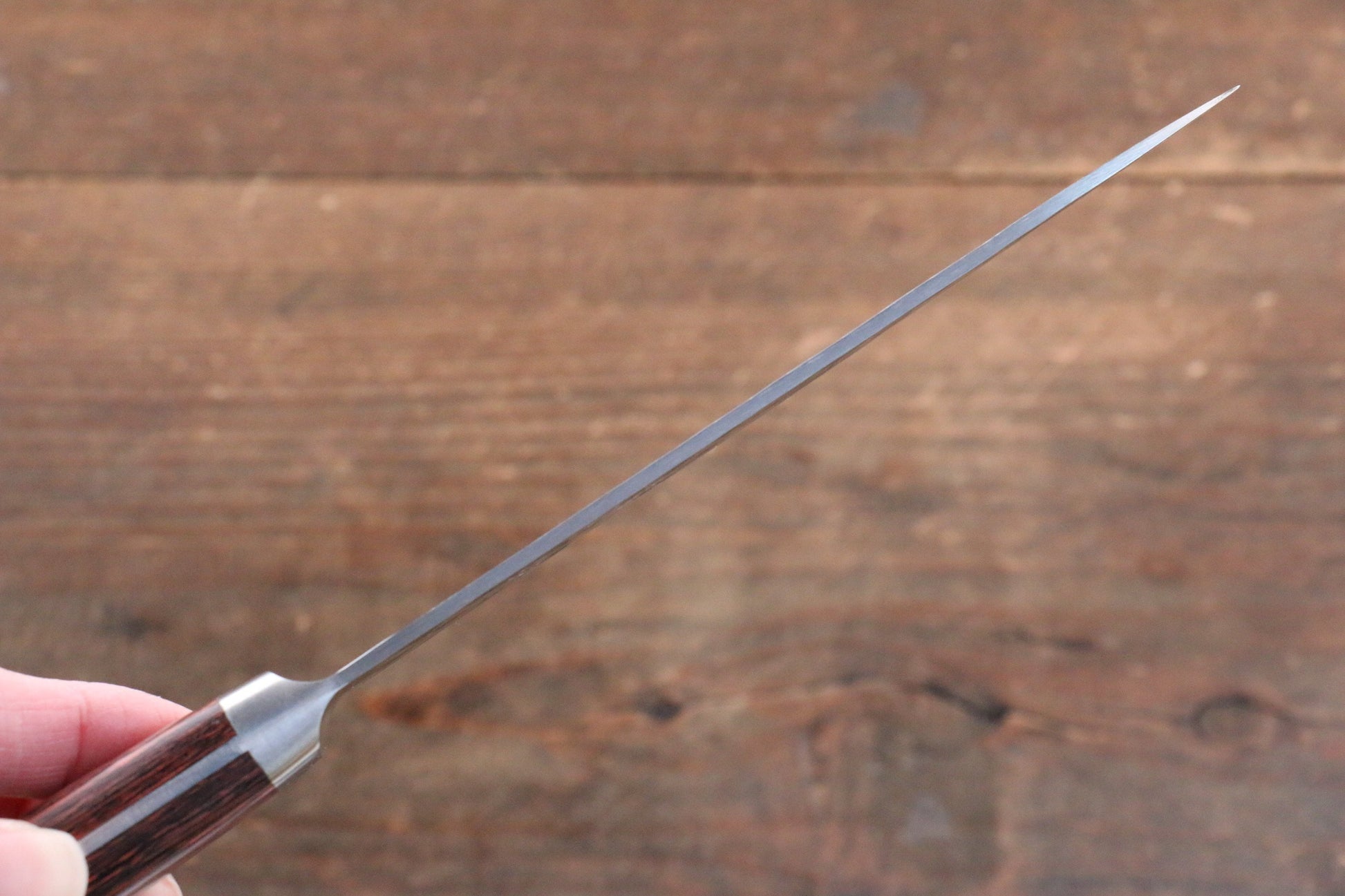 清助 VG10 33層 ダマスカス ペティーナイフ  135mm マホガニー柄 鞘付き - 清助刃物