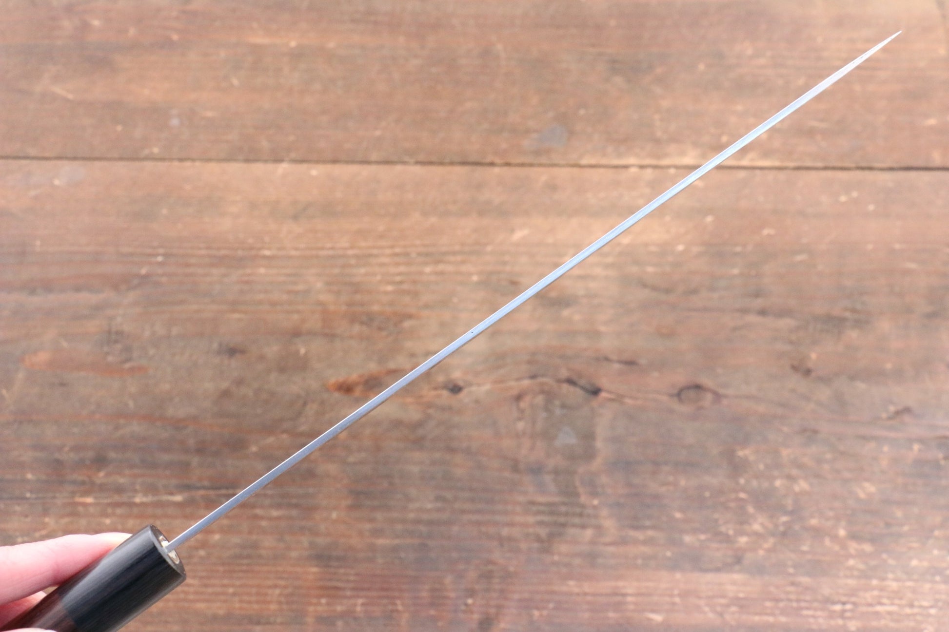 尾形 峻吾 SG2 黒打 黒仕上げ 筋引包丁  240mm 紫檀柄 - 清助刃物