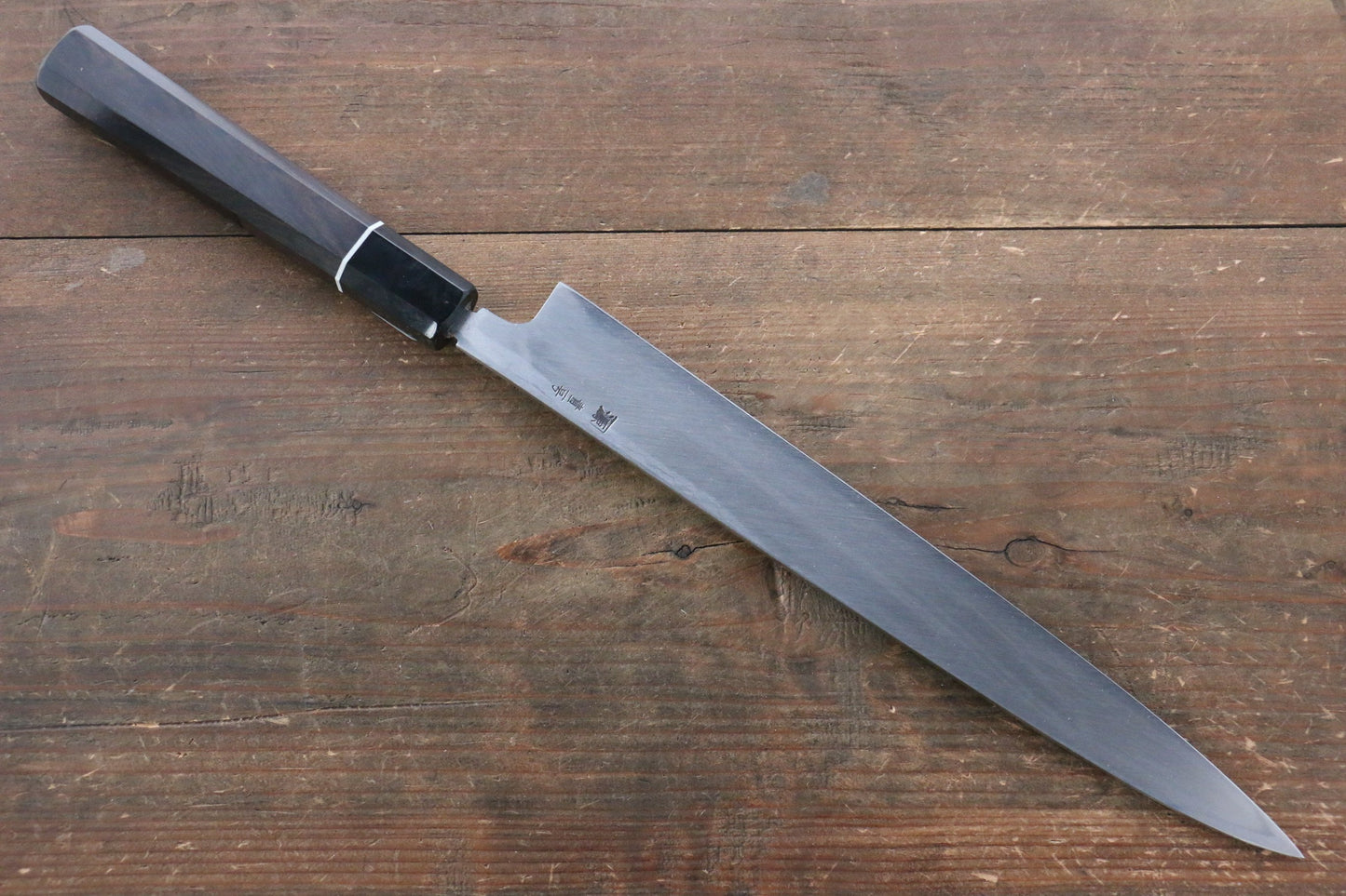 田中 誠貴 青ニ鋼 ダマスカス 柳刃包丁 270mm 黒檀柄 - 清助刃物