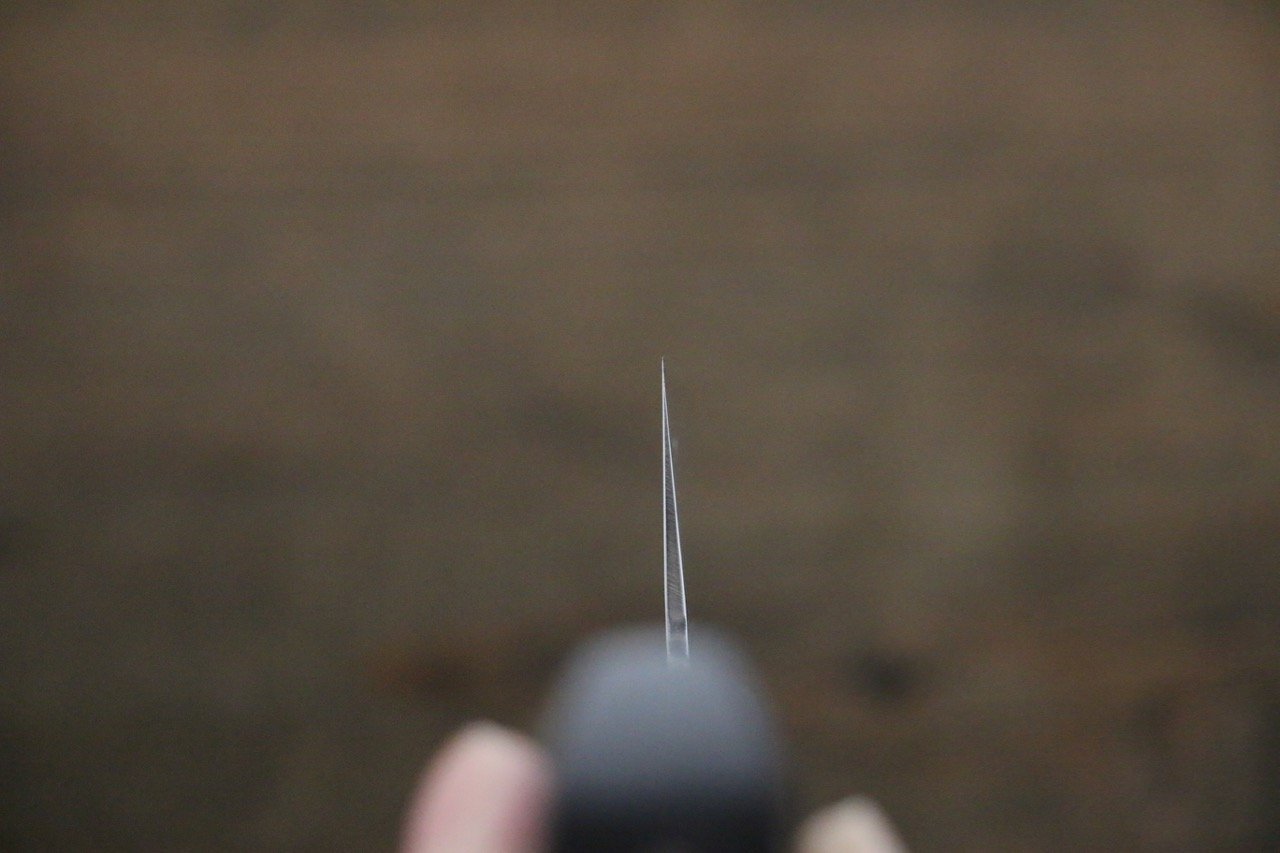 兼常 V金1号 鎚目 三徳包丁 165mm 合板柄 - 清助刃物