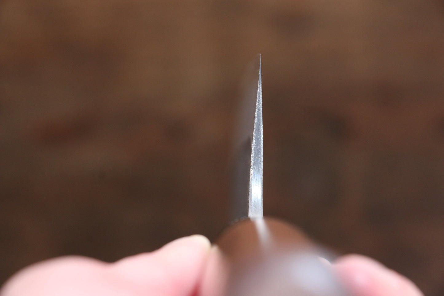 山本 直 青スーパー鋼 黒打 三徳包丁 165mm ウォルナット柄 - 清助刃物