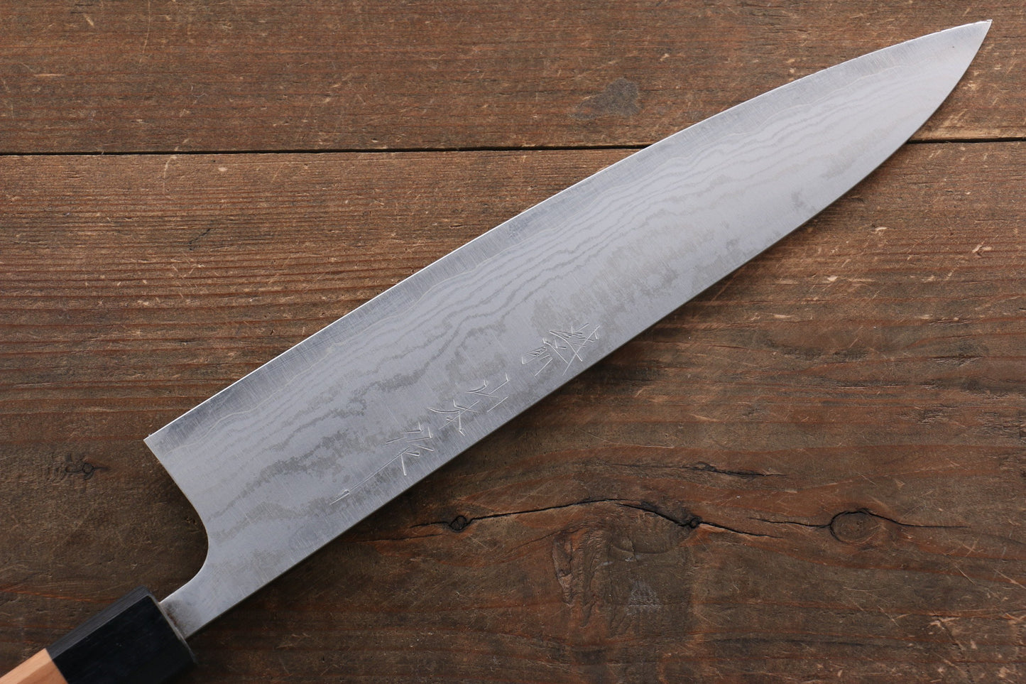 山本 直 V金10号 ダマスカス 牛刀包丁 240mm 桜柄 - 清助刃物