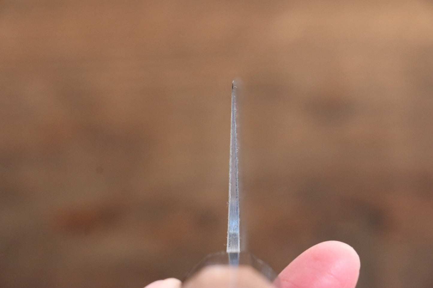 山本 直 V金10号 黒ダマスカス 三徳包丁 165mm ウォルナット柄 - 清助刃物