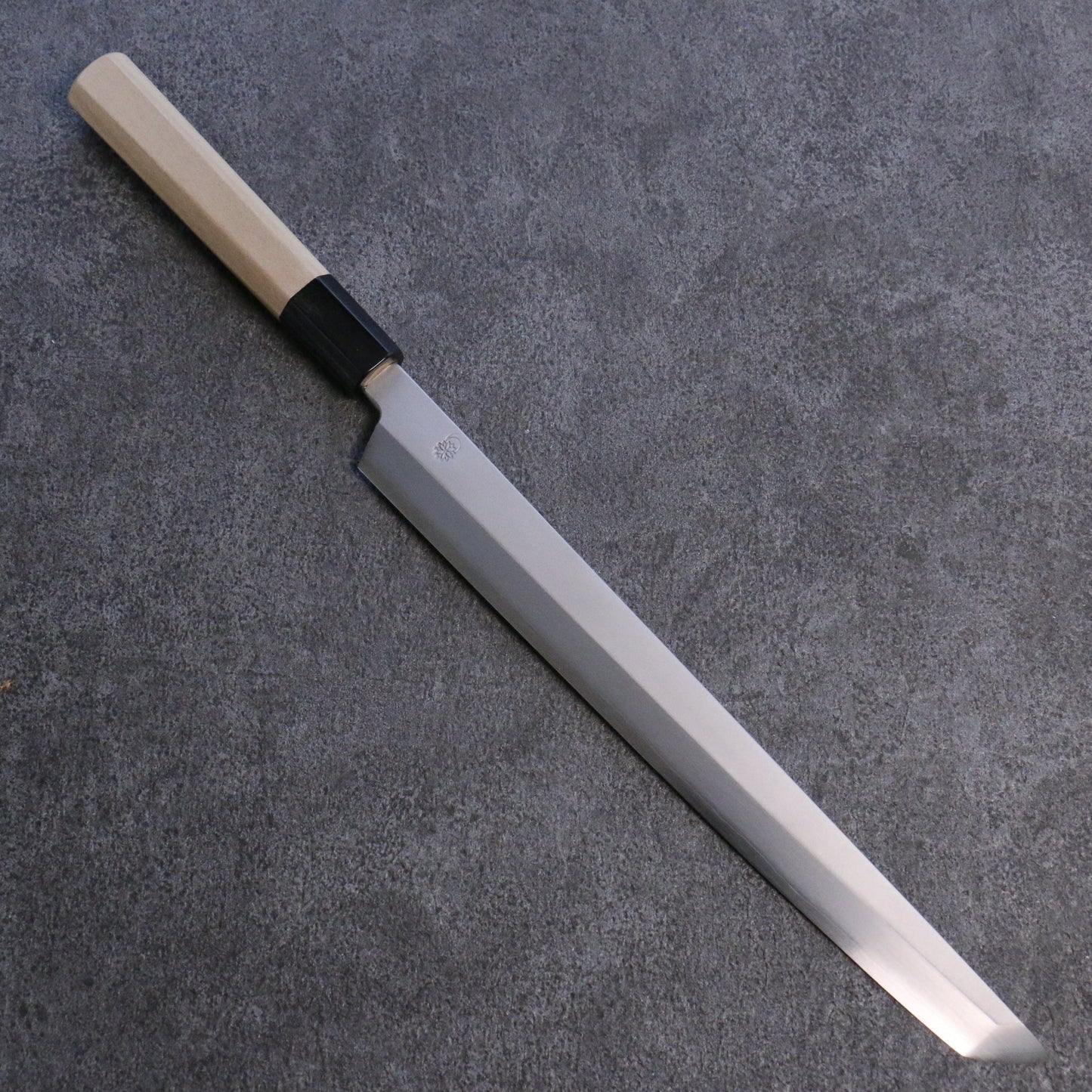 菊月 銀三鋼 暈し 先丸蛸引包丁 270mm 朴柄 - 清助刃物
