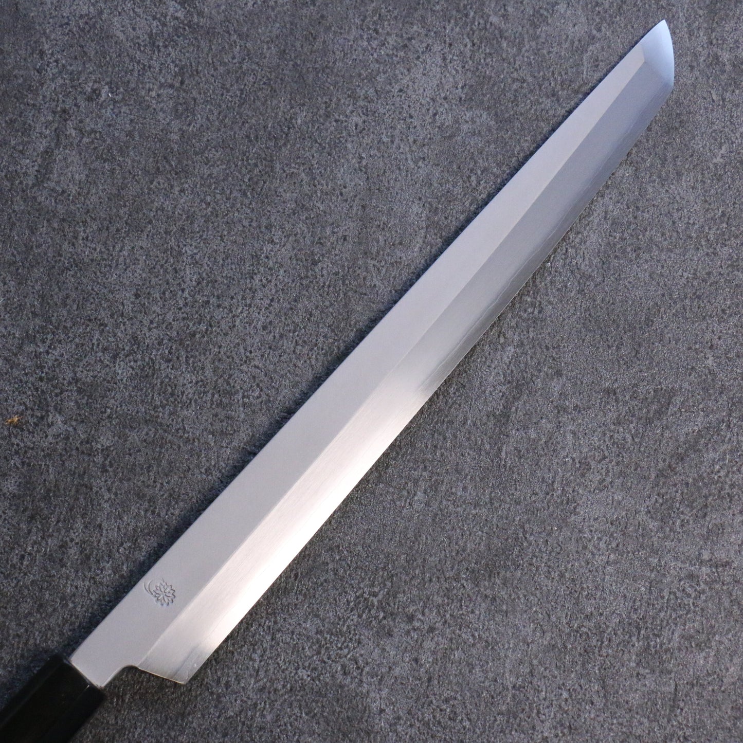 菊月 銀三鋼 暈し 先丸蛸引包丁 270mm 朴柄 - 清助刃物