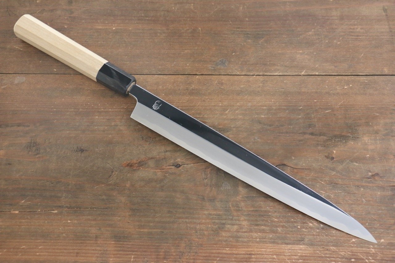 重陽 白鋼 鏡面仕上げ 柳刃包丁 240mm - 清助刃物