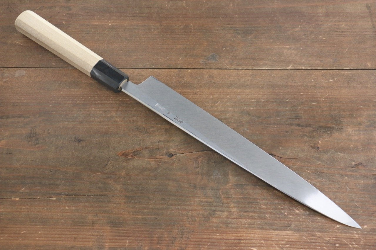 重陽 白鋼 鏡面仕上げ 柳刃包丁 240mm - 清助刃物