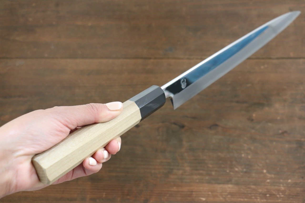 重陽 白鋼 鏡面仕上げ 柳刃包丁 240mm - 清助刃物
