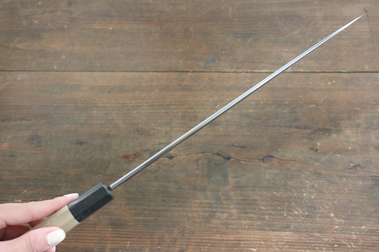重陽 白鋼 鏡面仕上げ 柳刃包丁 240mm - 清助刃物