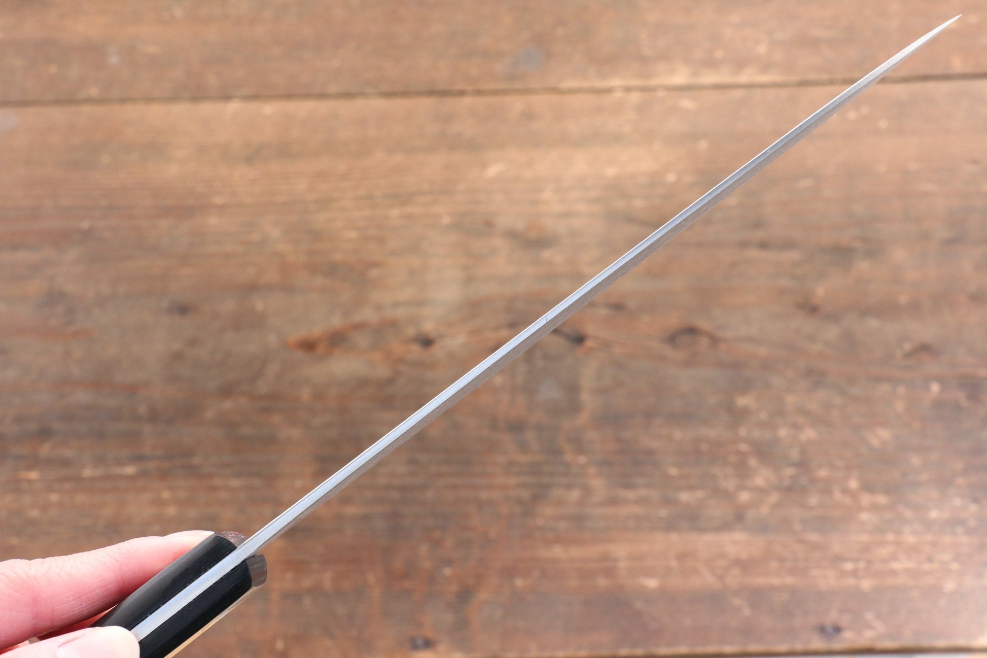 山本 直 SG2 ダマスカス 磨き仕上げ 牛刀包丁  180mm 黒合板柄 - 清助刃物