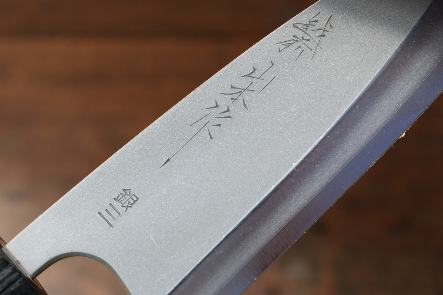 山本 直 銀三鋼 梨地 出刃包丁 150mm 紫檀柄 - 清助刃物