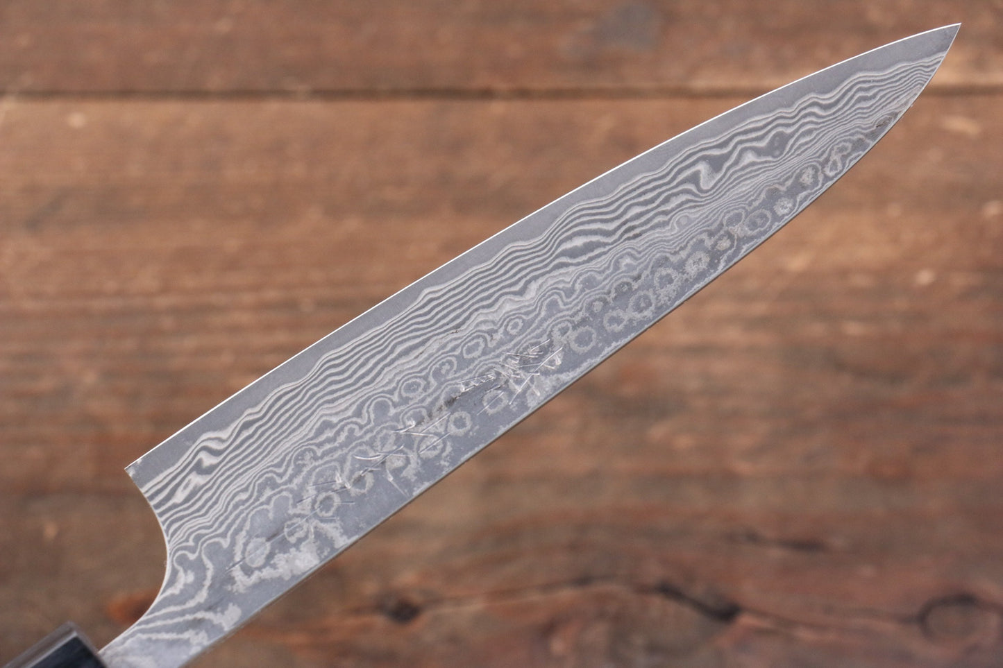 山本 直 SG2 黒ダマスカス ペティーナイフ  140mm 紫檀柄 - 清助刃物