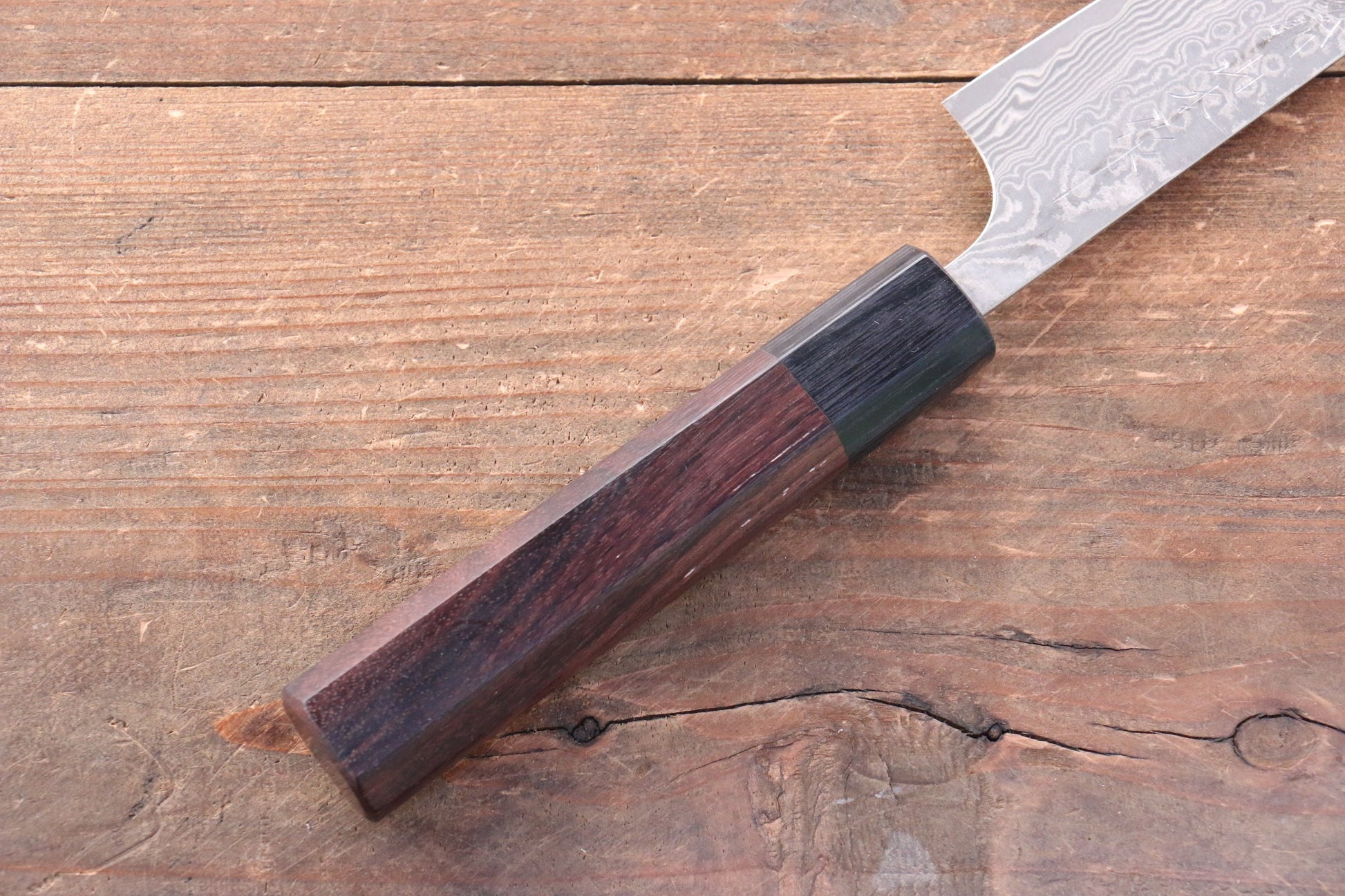 山本 直 SG2 黒ダマスカス ペティーナイフ  140mm 紫檀柄 - 清助刃物