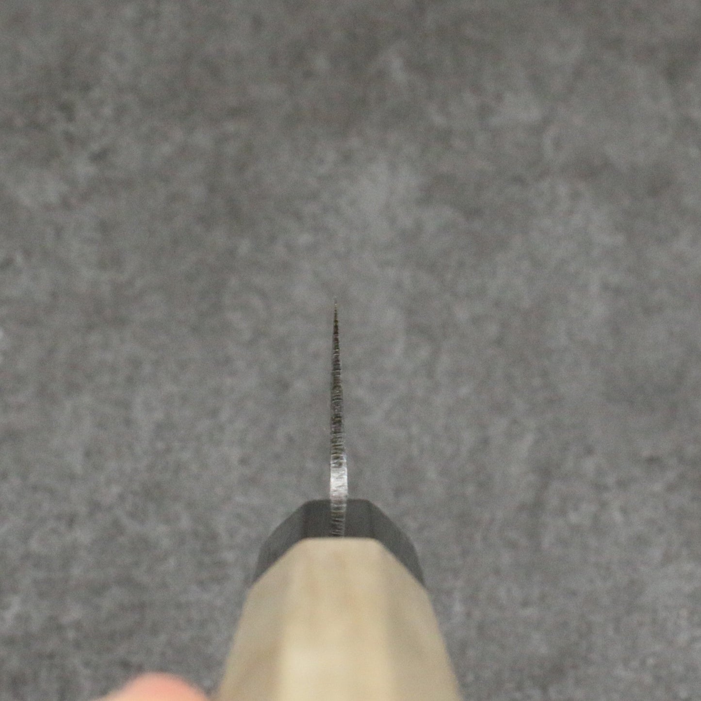 源 昭忠 白ニ鋼 霞研 三徳包丁 180mm 朴柄 - 清助刃物