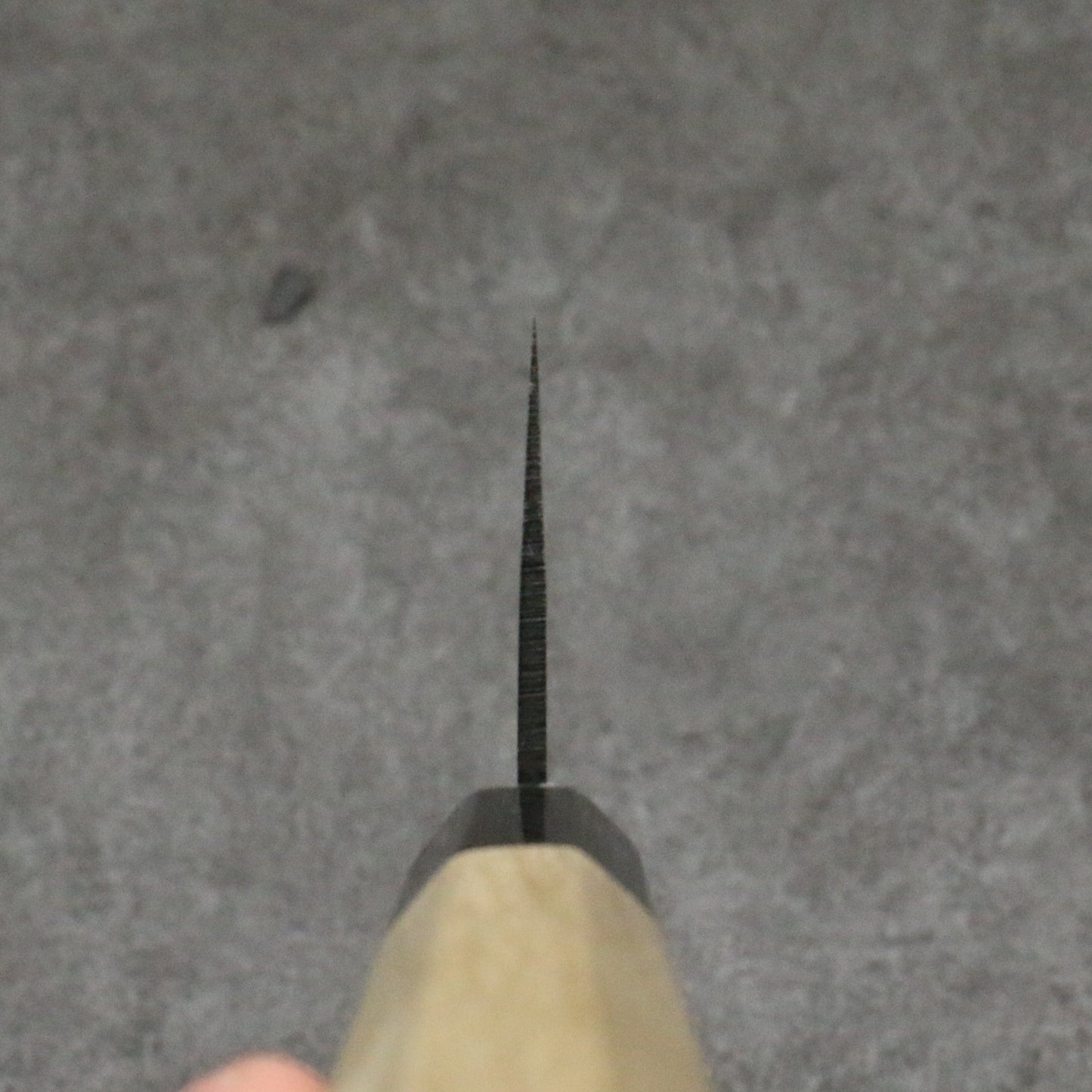 源 昭忠 白ニ鋼 黒打 菜切包丁 165mm 朴柄 - 清助刃物