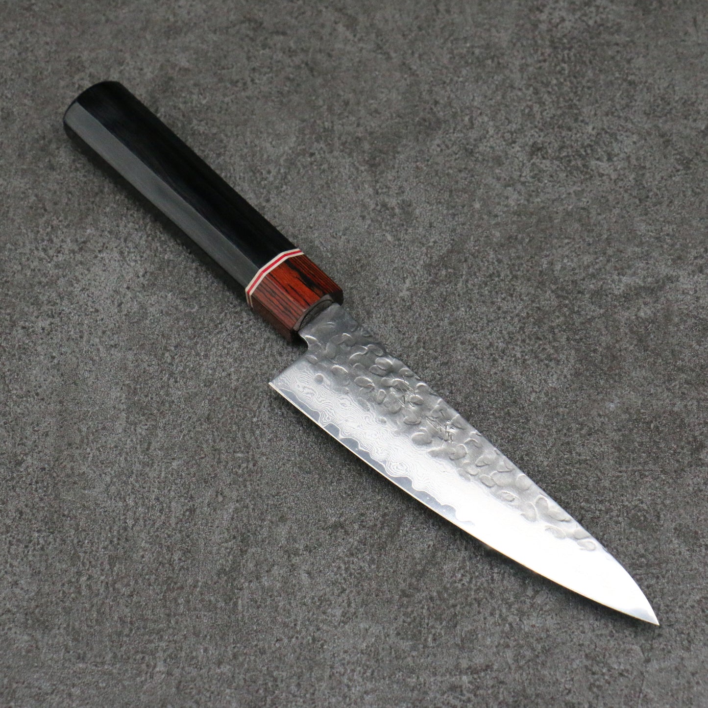 清助 V金10号 小三徳包丁 135mm 黒合板柄 - 清助刃物