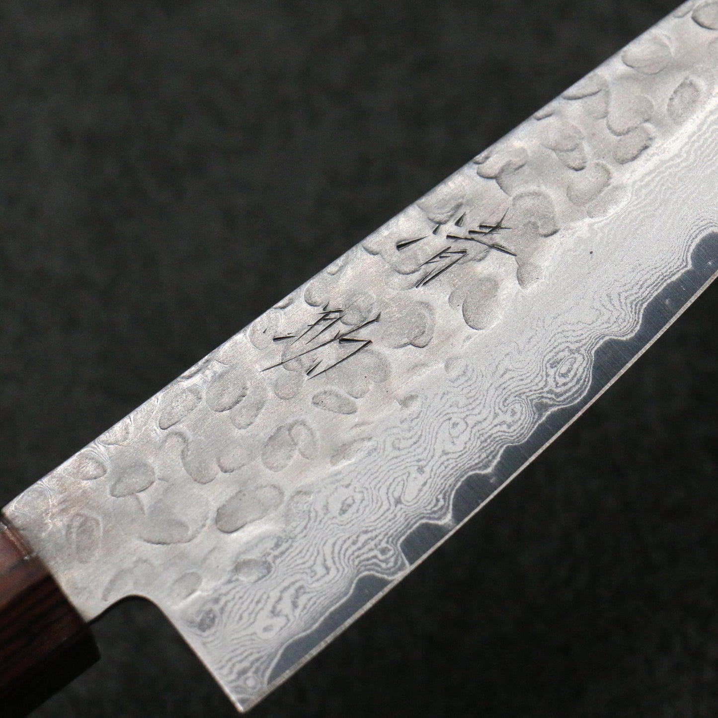 清助 V金10号 小三徳包丁 135mm 黒合板柄 - 清助刃物