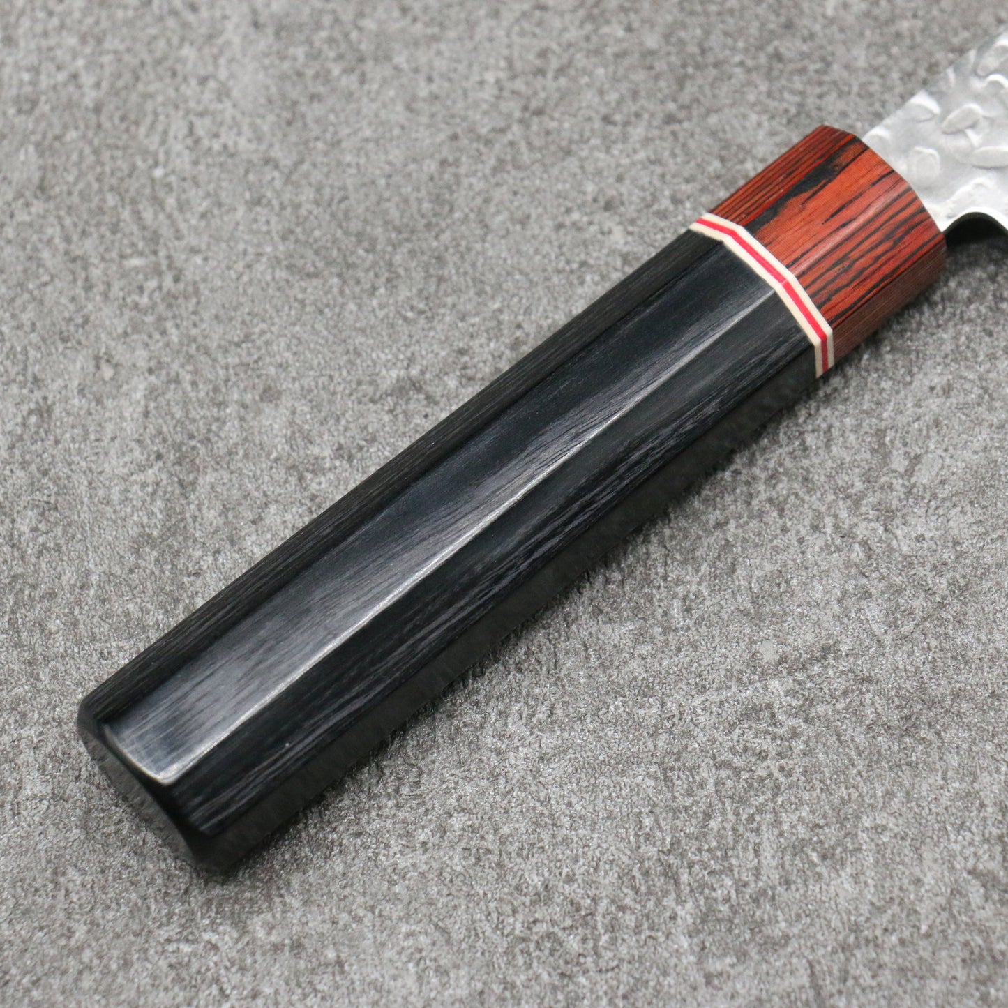 清助 V金10号 小三徳包丁 135mm 黒合板柄 - 清助刃物