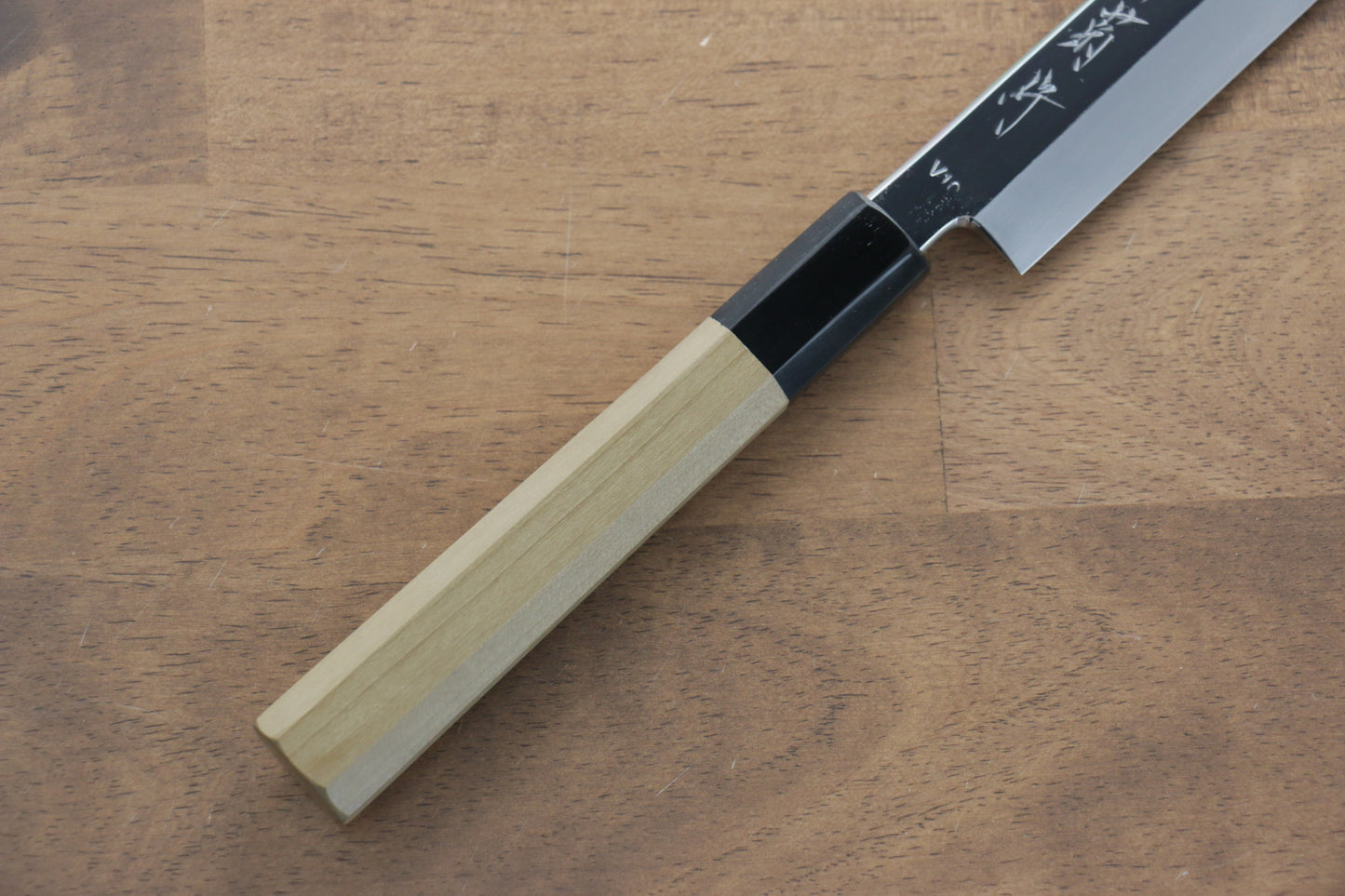 堺 菊守 V金10号 鏡面仕上げ 先丸蛸引包丁 270mm 朴柄 - 清助刃物