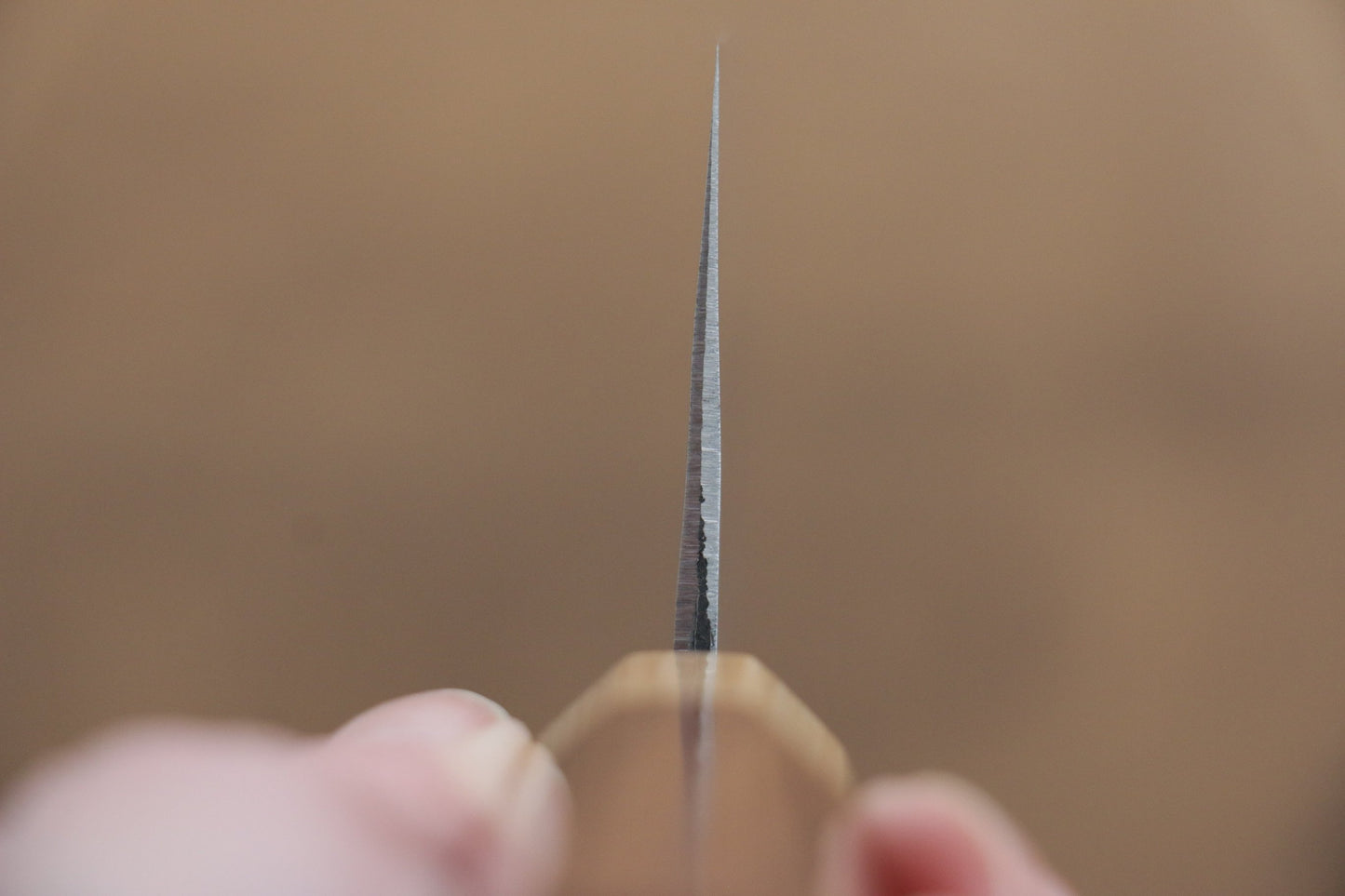 訓平 V金1号 鎚目 菜切包丁 165mm モラド柄 - 清助刃物