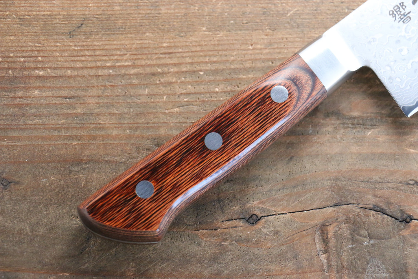 玉鋼 響十 63層 ダマスカス 菜切包丁 160mm KP-1116 - 清助刃物