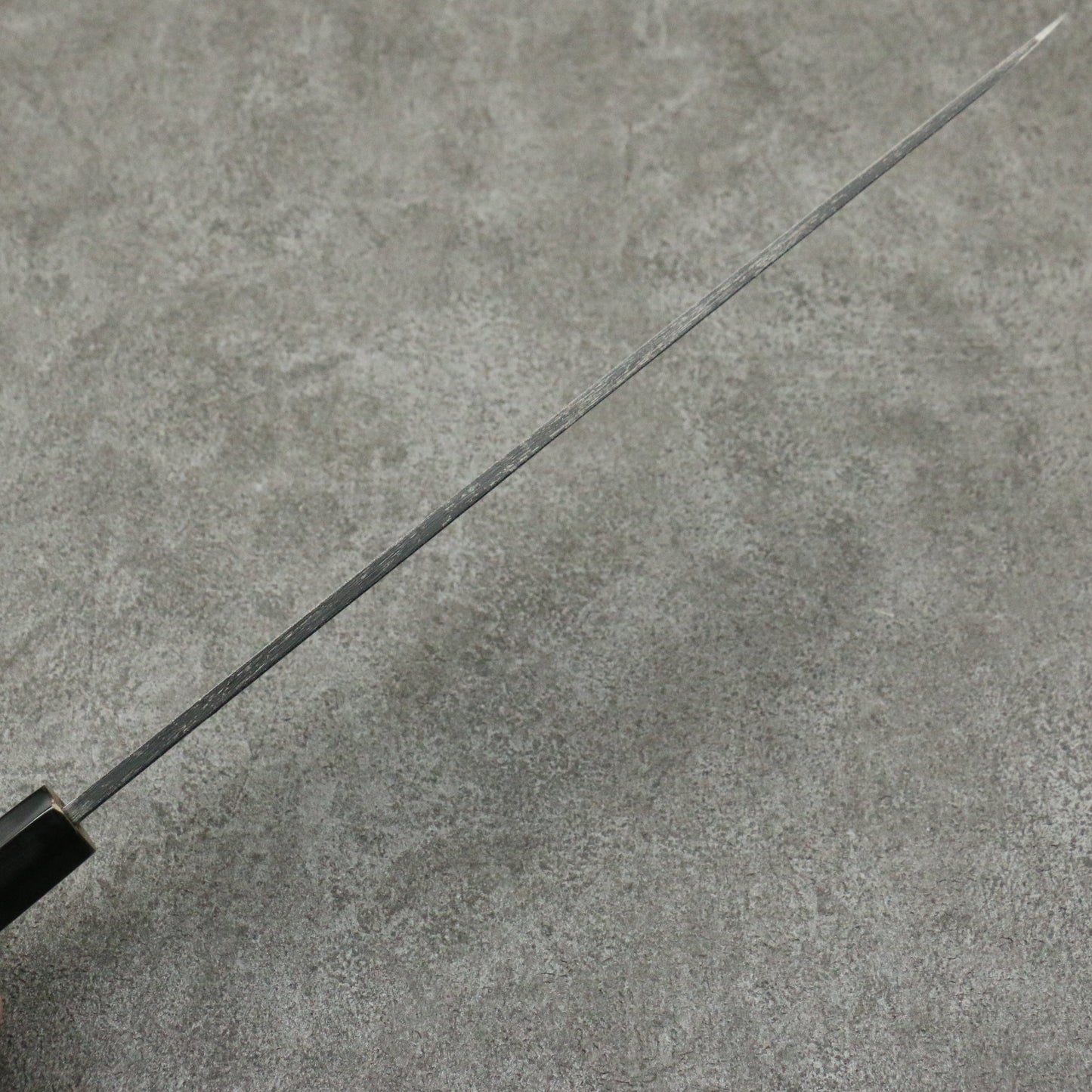 菊月 白ニ鋼 黒打 柳刃包丁 和包丁 300mm 朴柄 - 清助刃物