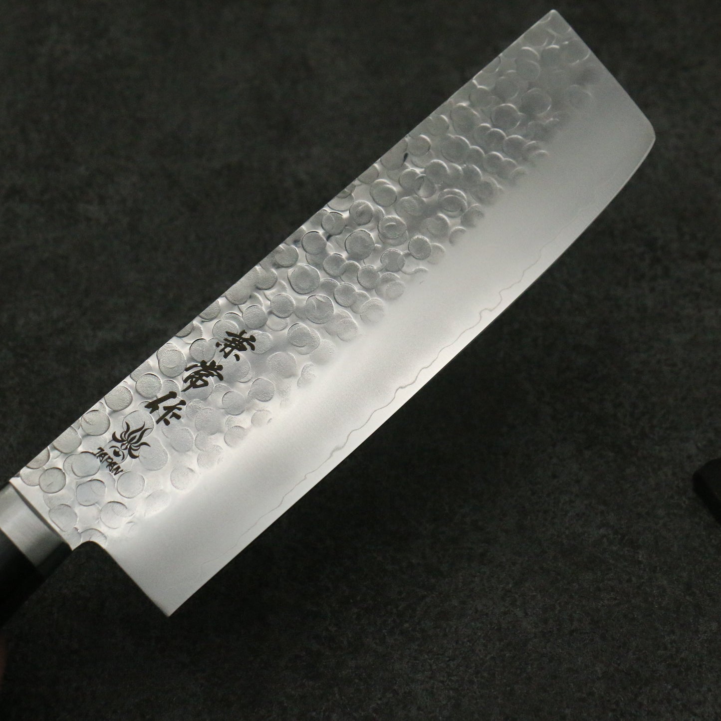 兼常 V金1号 鎚目 菜切包丁 165mm 黒合板柄 - 清助刃物