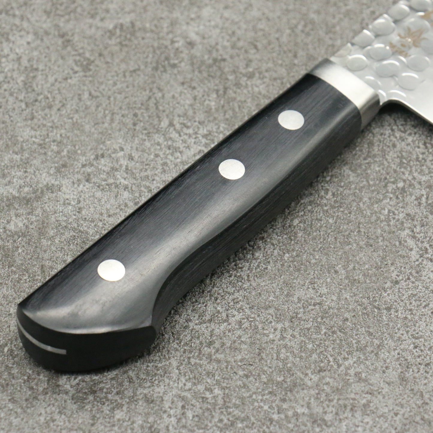 兼常 V金1号 鎚目 菜切包丁 165mm 黒合板柄 - 清助刃物