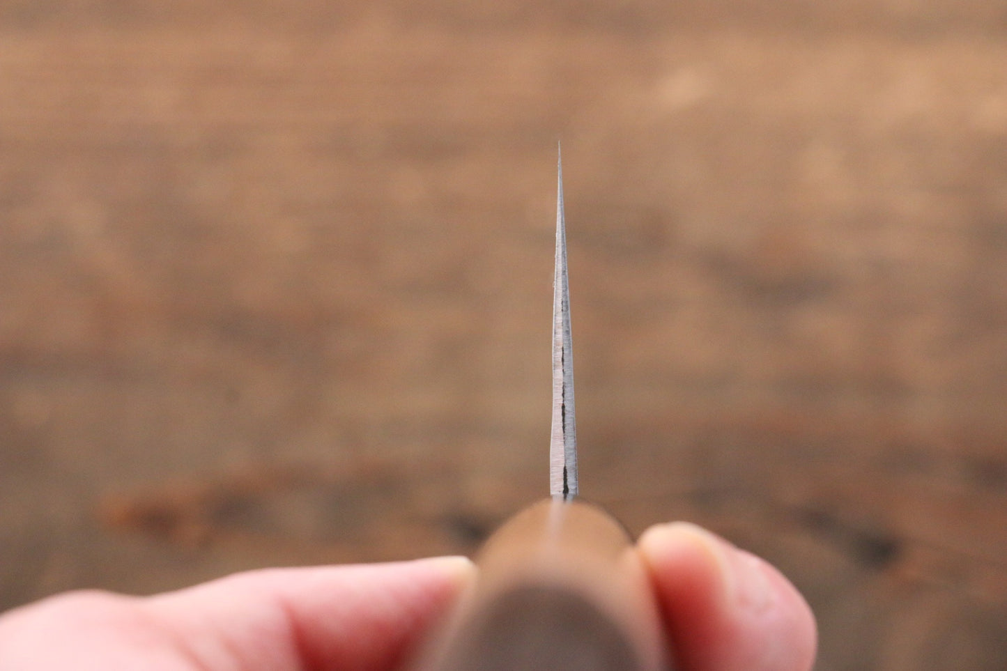 訓平 鍛流(たんりゅう) V金1号 ダマスカス 菜切包丁 165mm ウォルナット柄 - 清助刃物