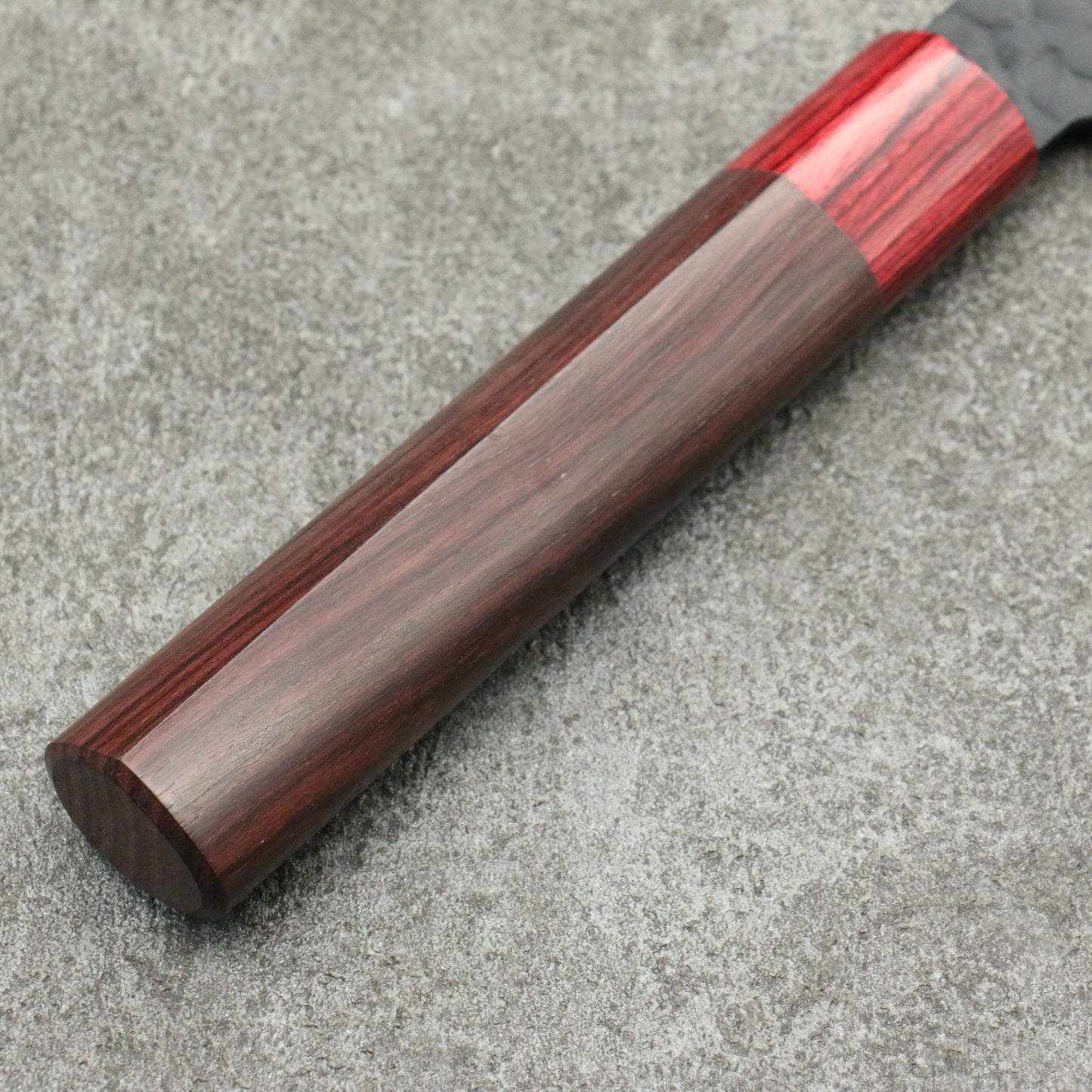 堺 孝行 黒影 V金10号 鎚目 テフロン加工 三徳包丁 170mm 紫檀柄 - 清助刃物